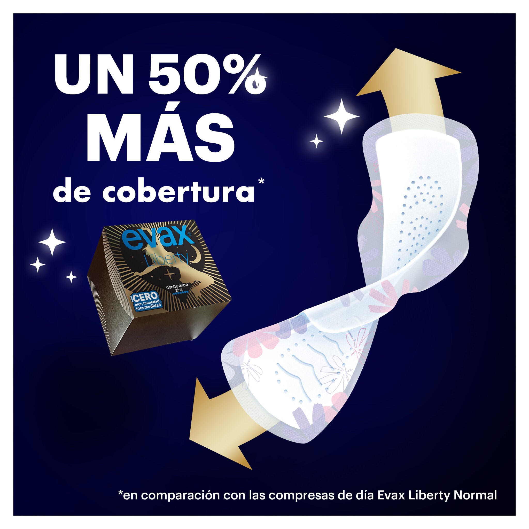 Compresas alas noche extra Evax 9u