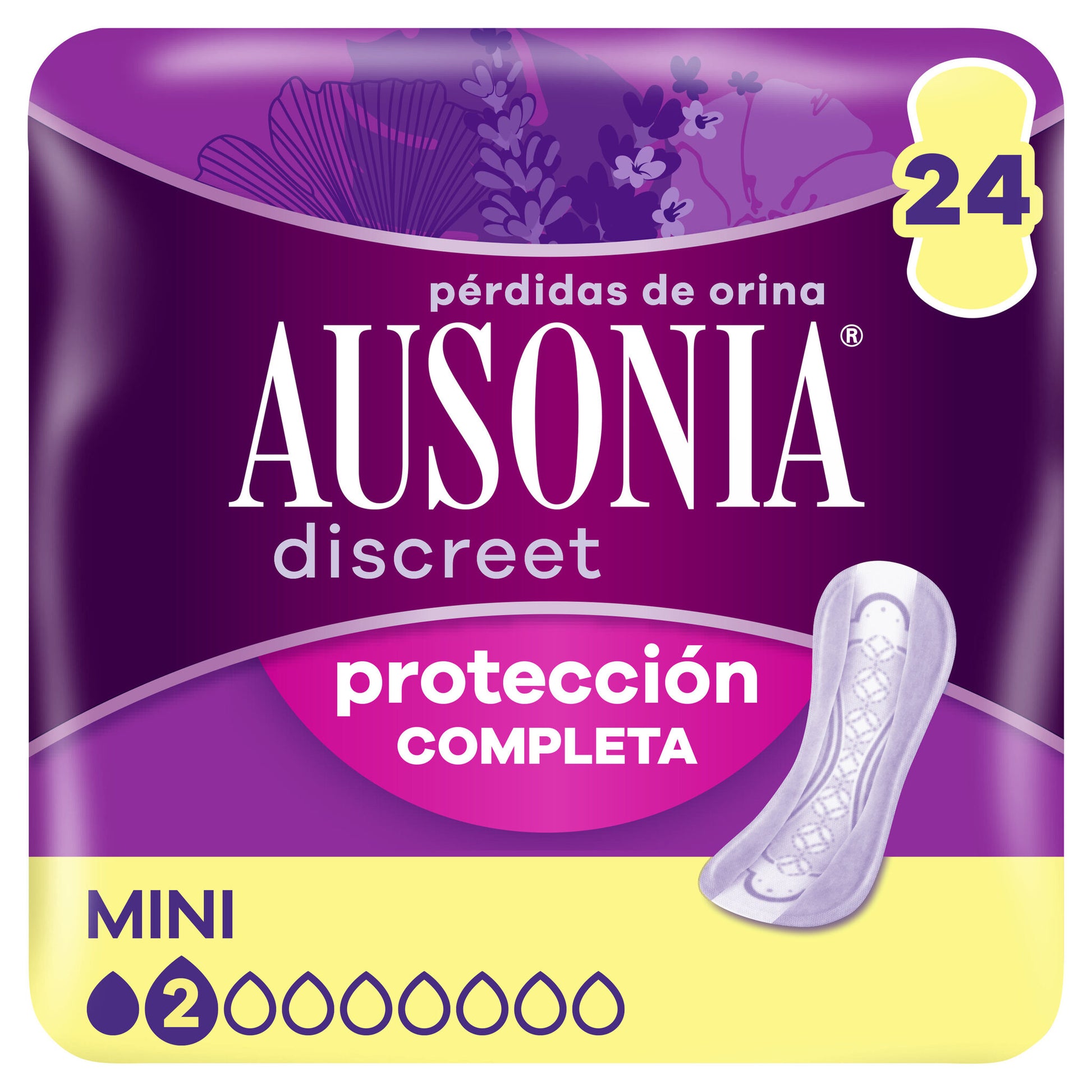 Compresa incontinencia mini discreet Ausonia 24u