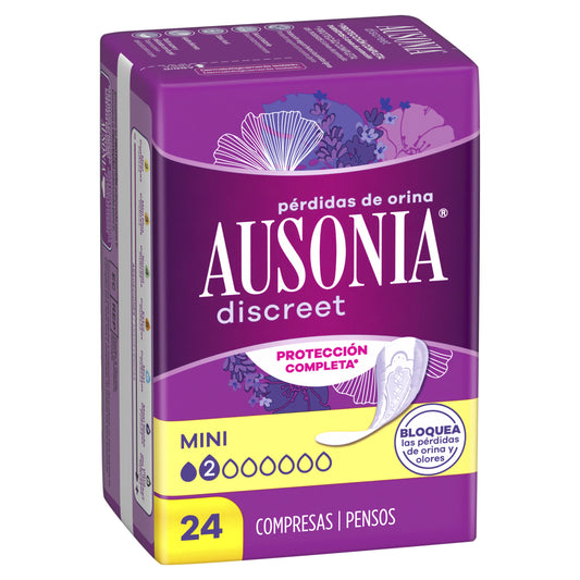 Compresa incontinencia mini discreet Ausonia 24u La Despensa