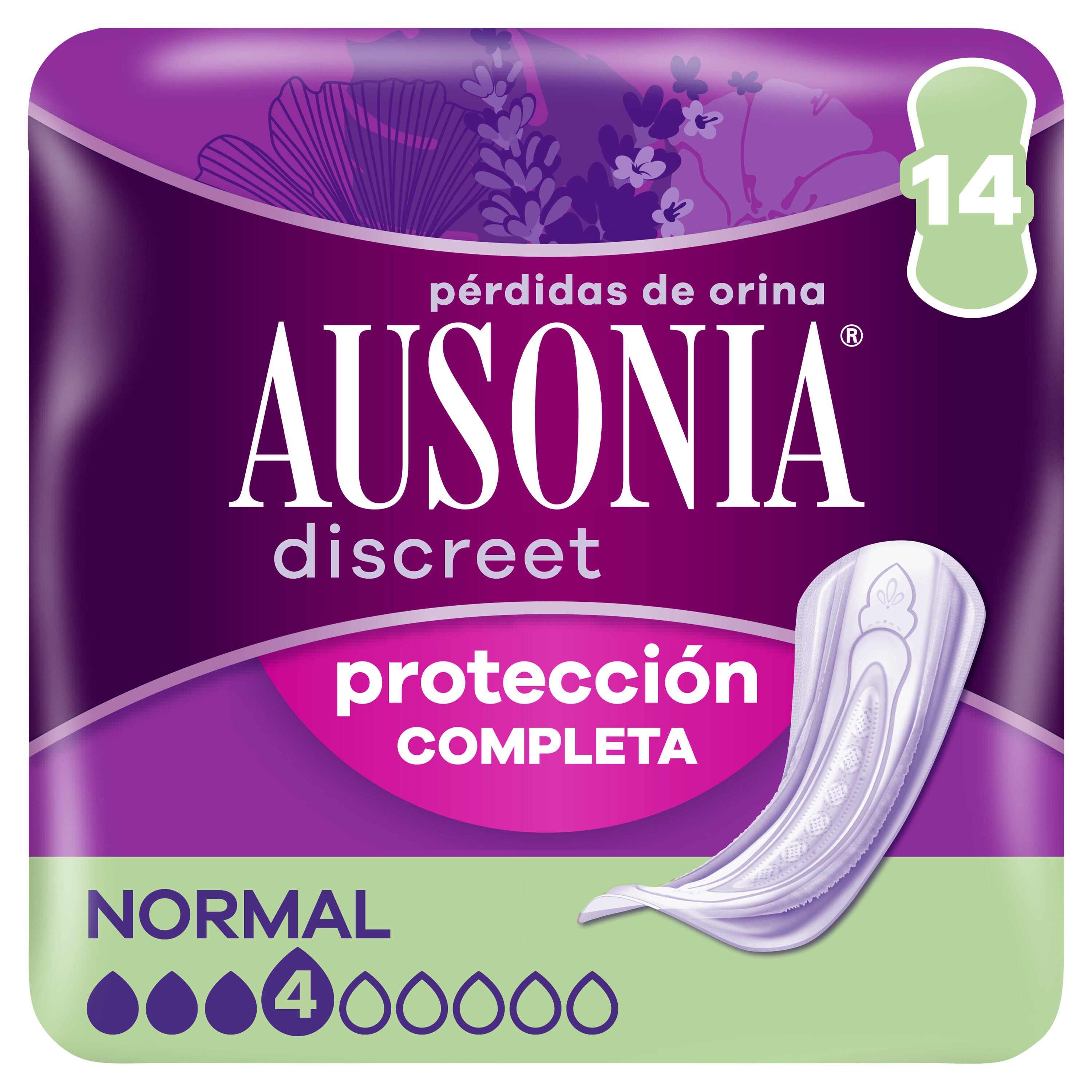 Compresa incontinencia normal discreet Ausonia  p14