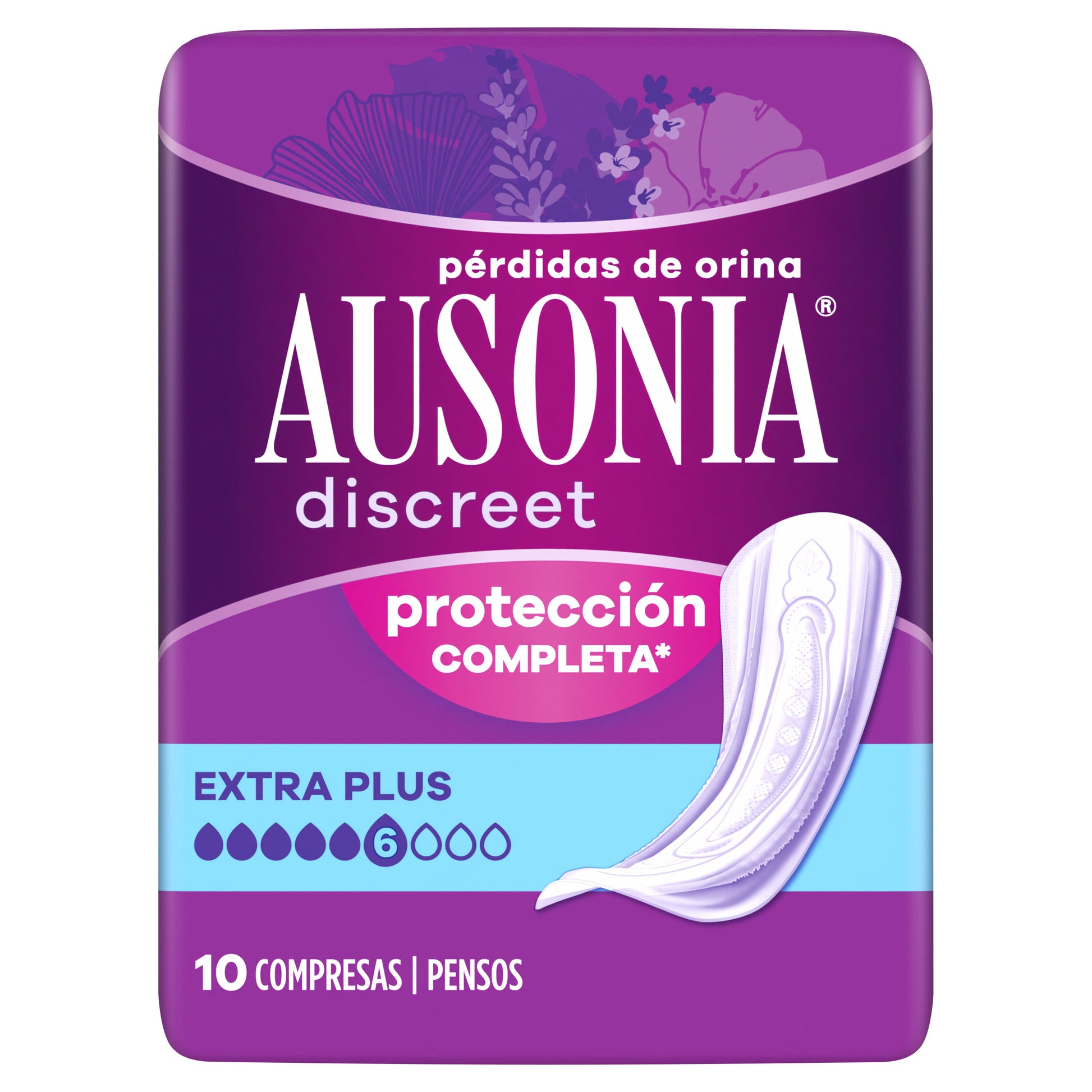 Compresa incontinencia maxi discreet Ausonia 10u