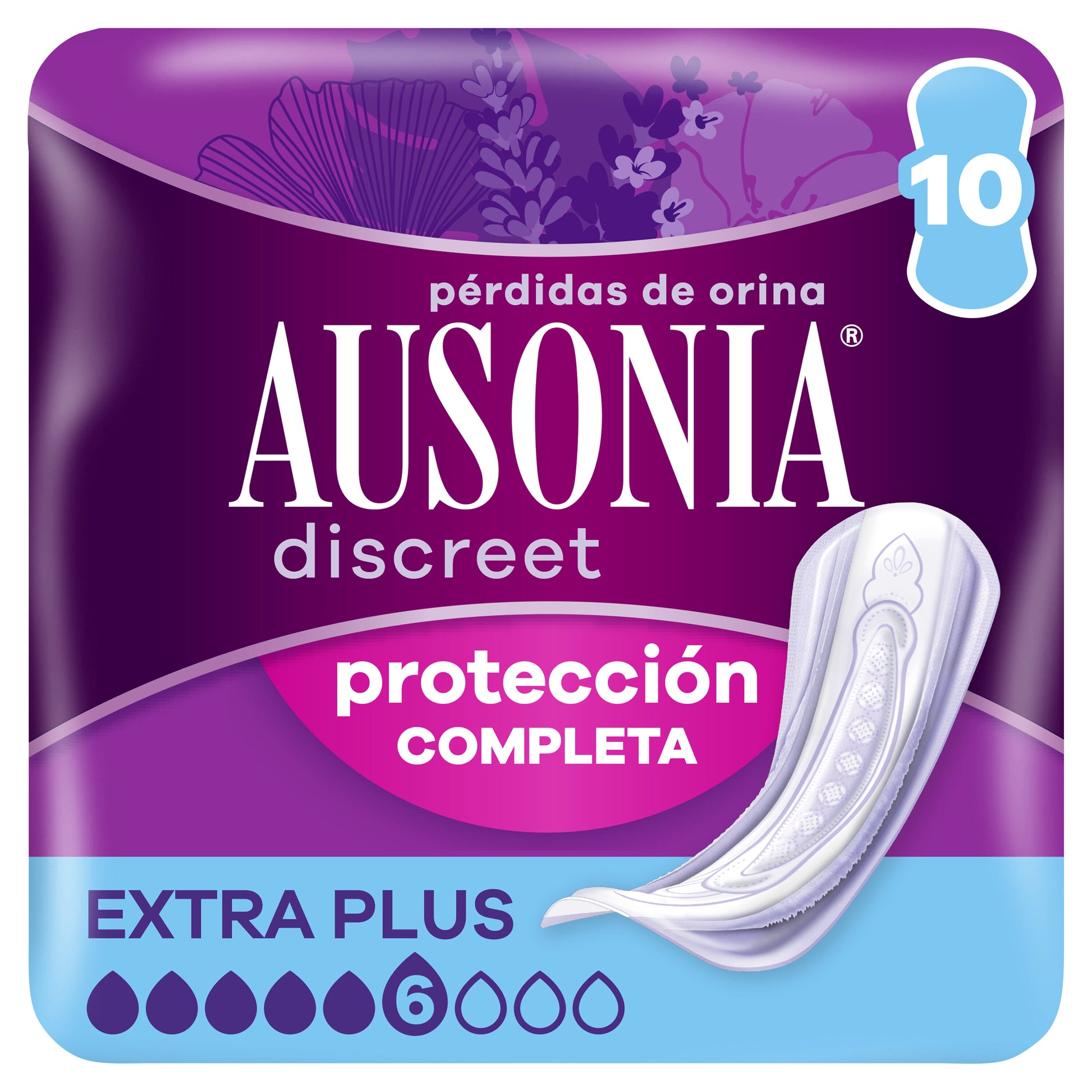 Compresa incontinencia maxi discreet Ausonia 10u