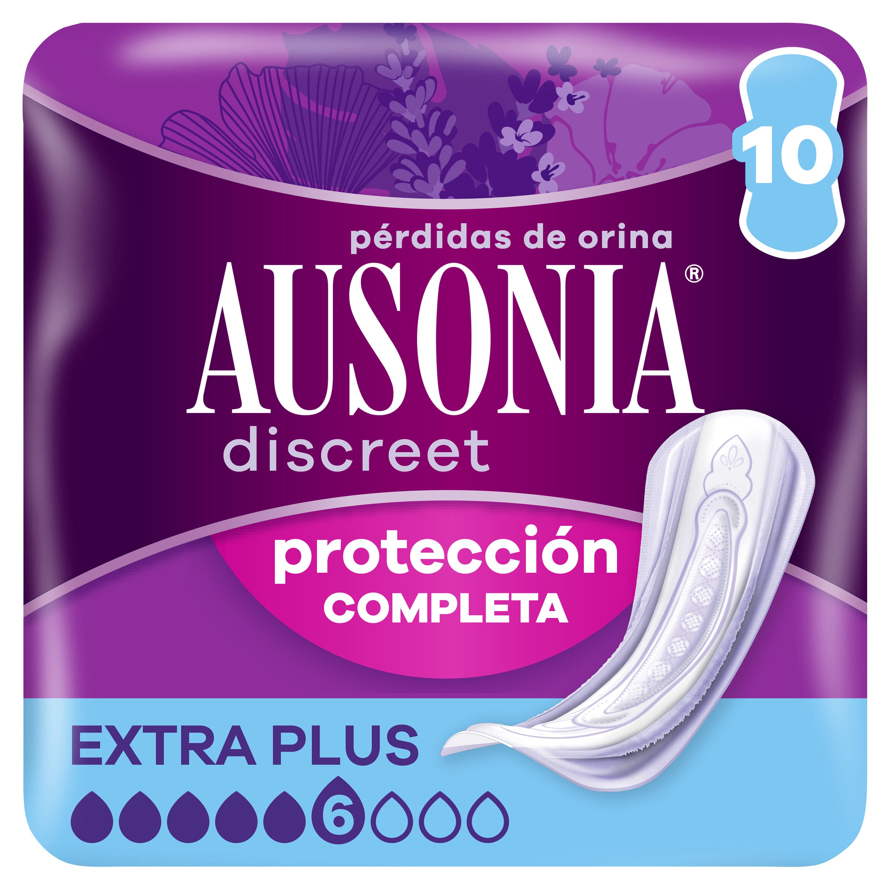 Compresa incontinencia maxi discreet Ausonia 10u