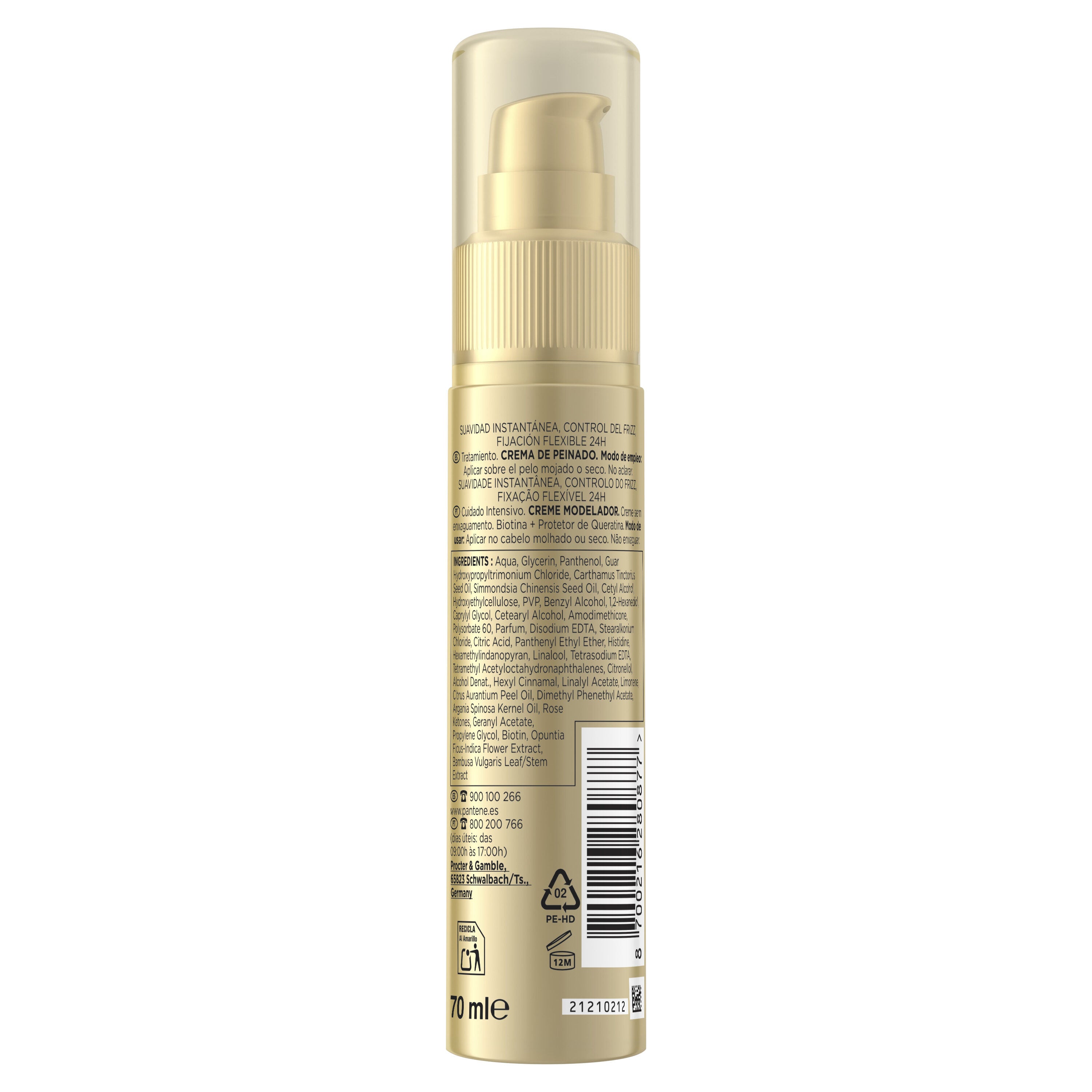 Tratamiento hidrocrema cactus Pantene 70ml