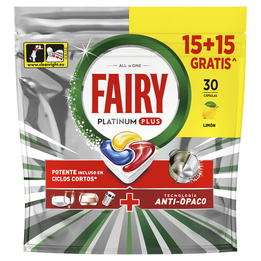 Lavavajillas cápsulas platinum plus Fairy 30d La Despensa