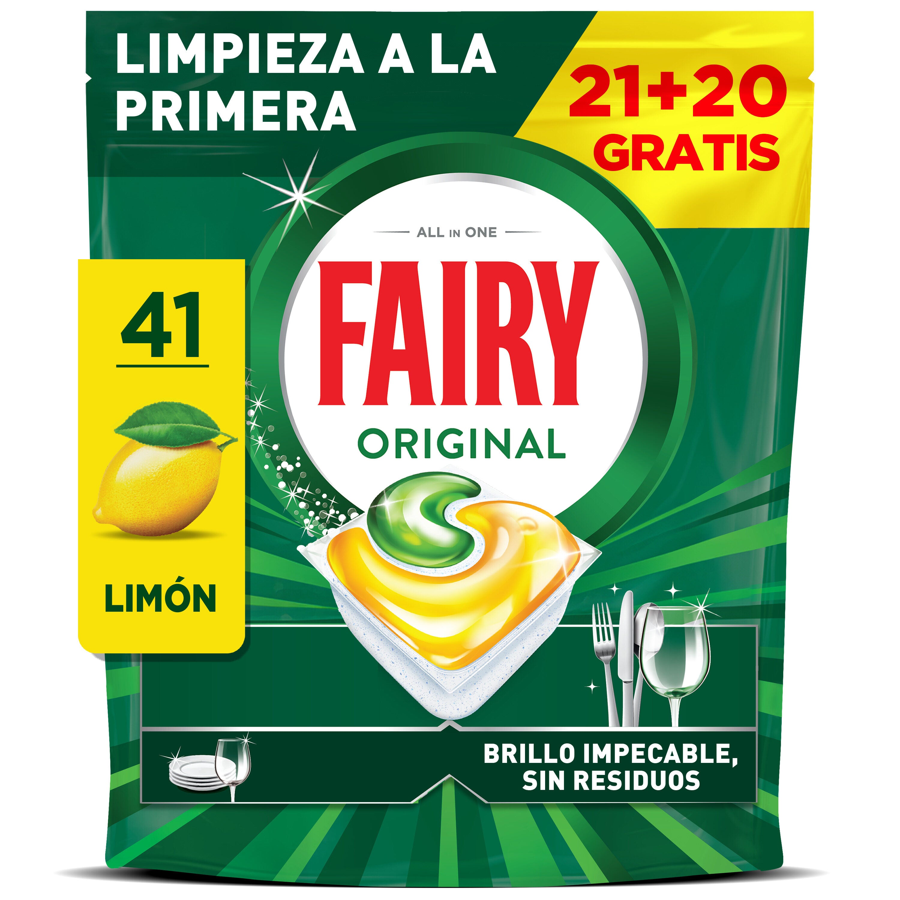 Lavavajillas cápsulas original Fairy 41d