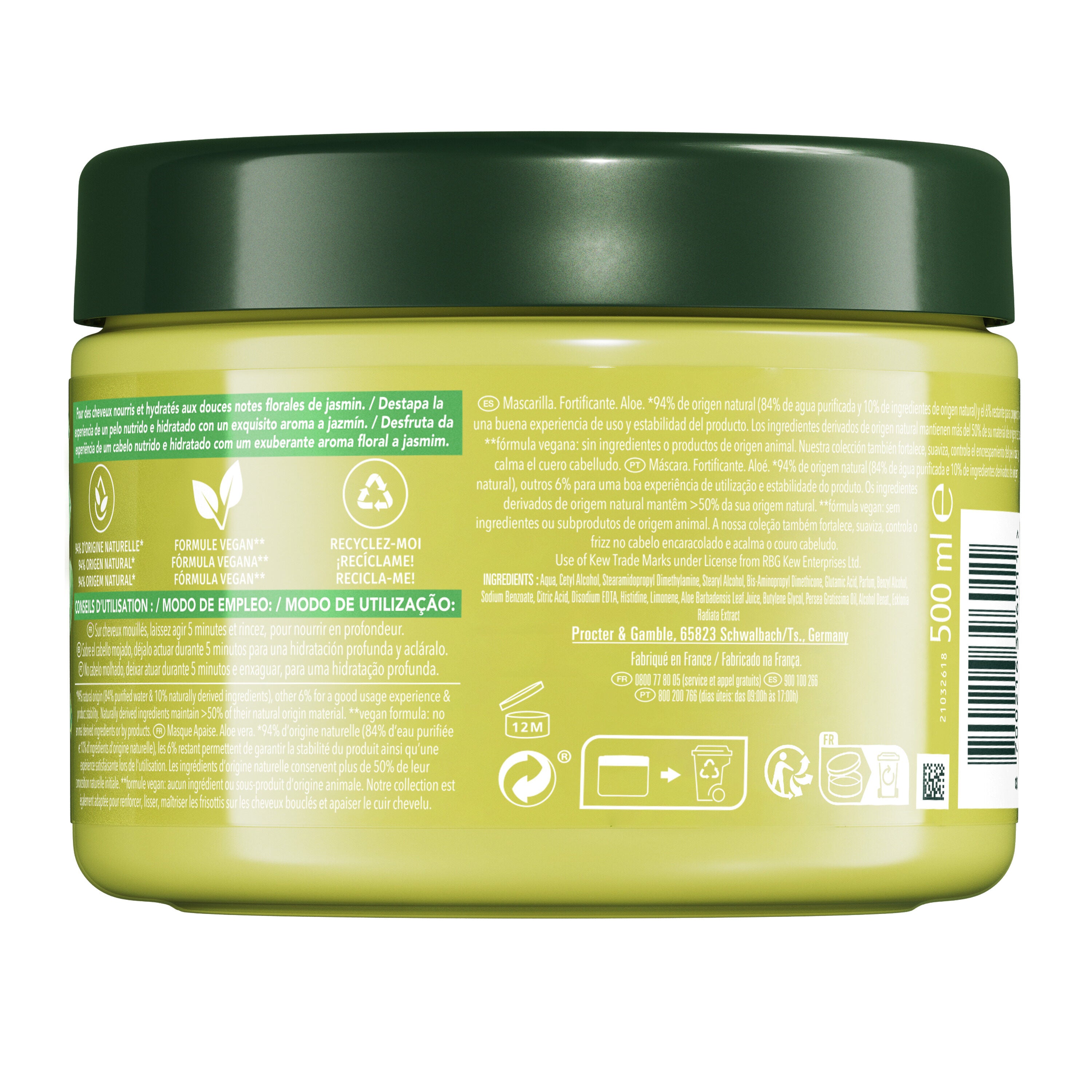 Mascarilla aloe Herbal 500ml