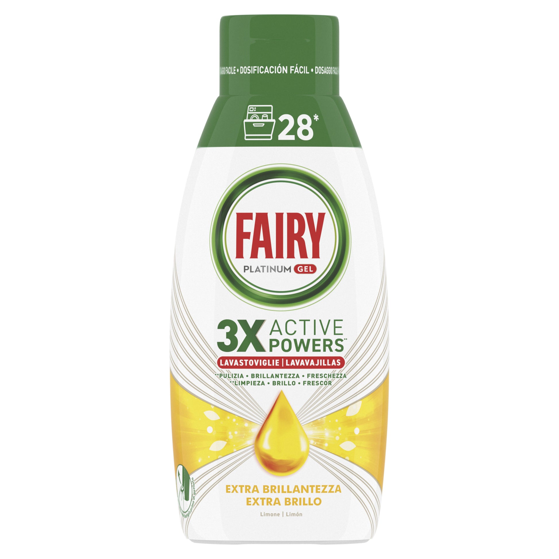 Lavavajilla máquina gel limon Fairy 28d