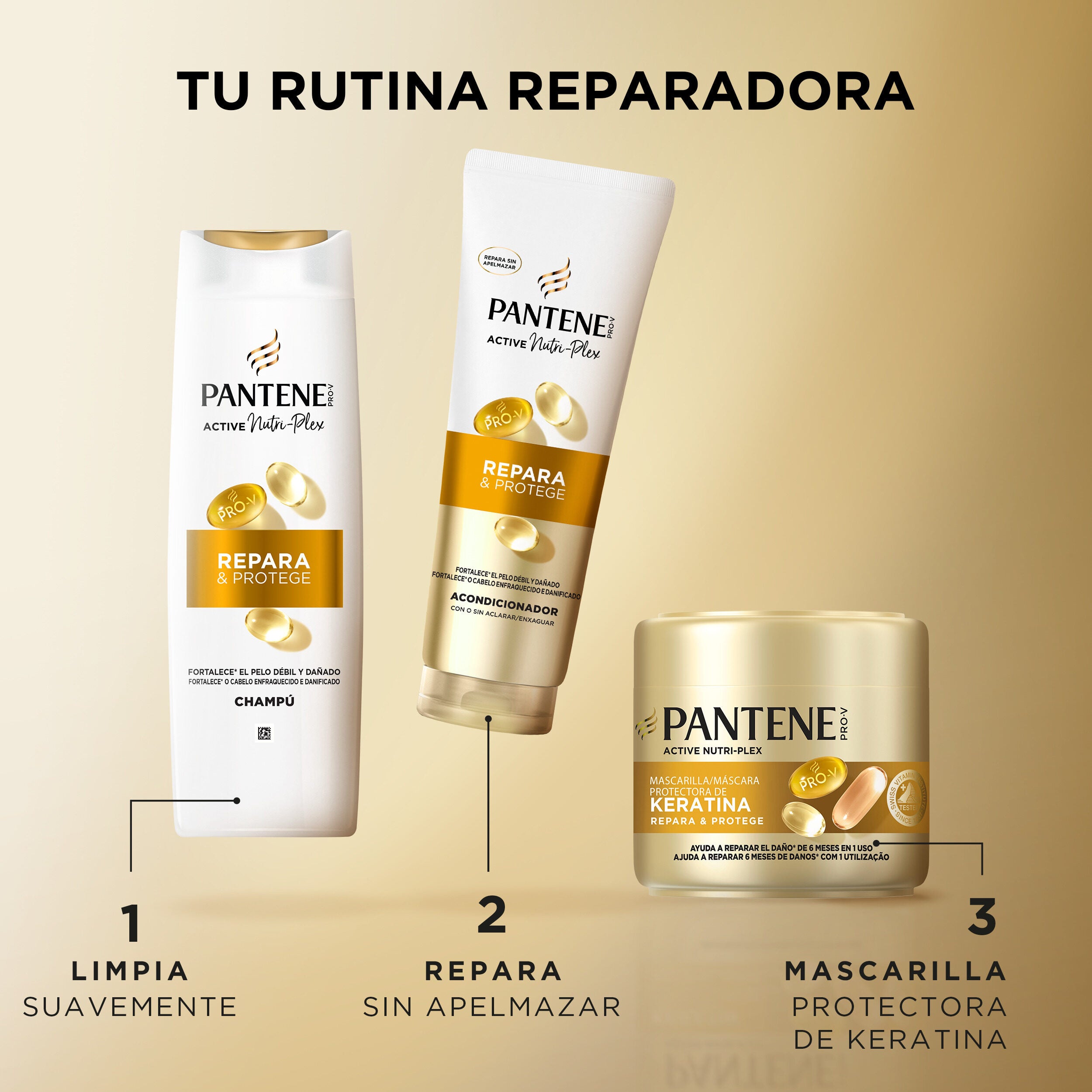 Champú repara& protege Pantene 325ml