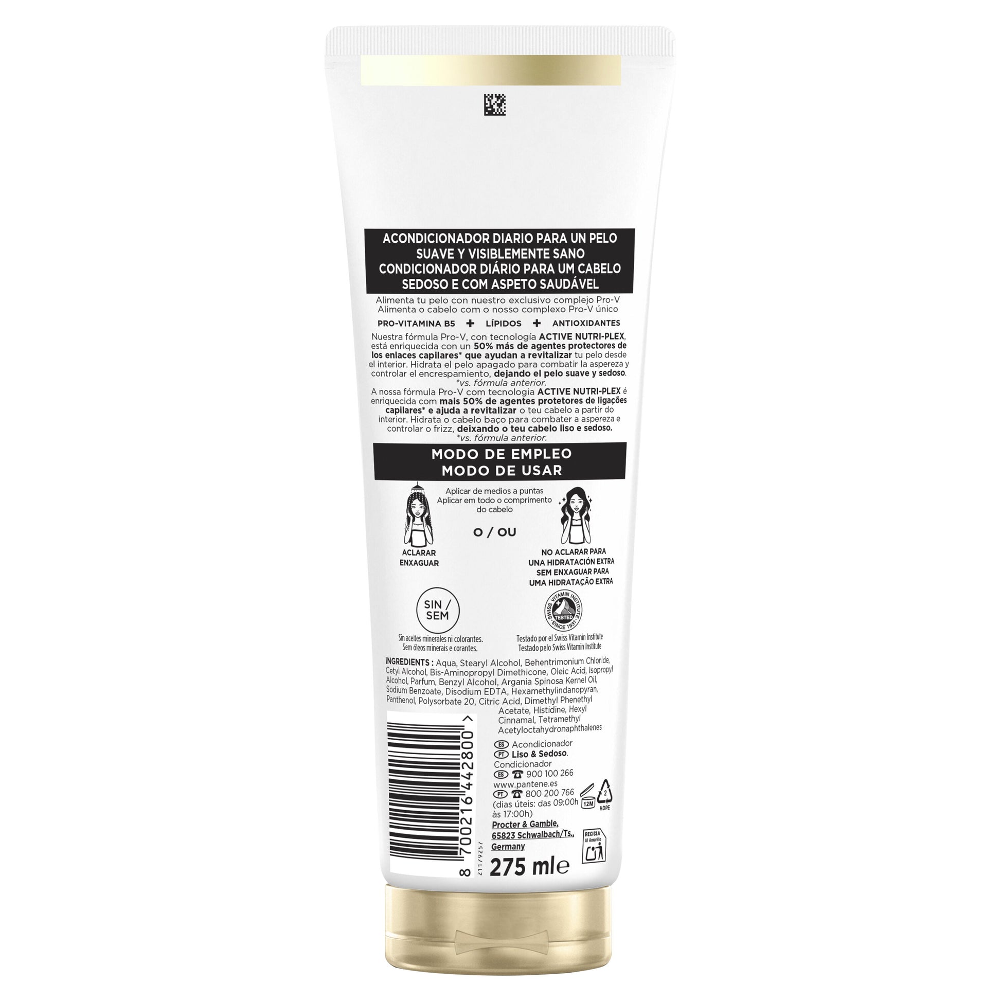 Acondicionador suave&liso Pantene 275ml