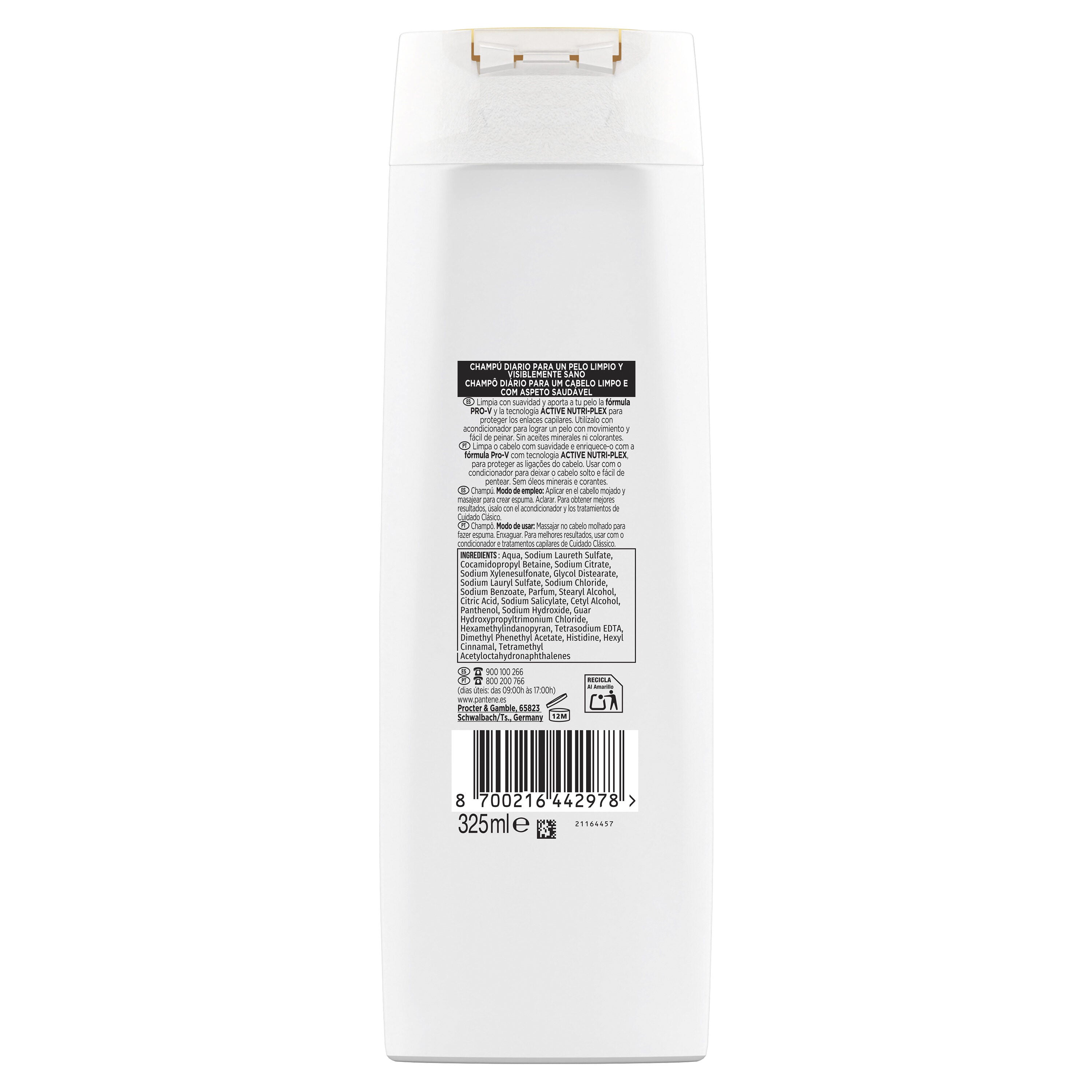 Champú clásico Pantene 325ml