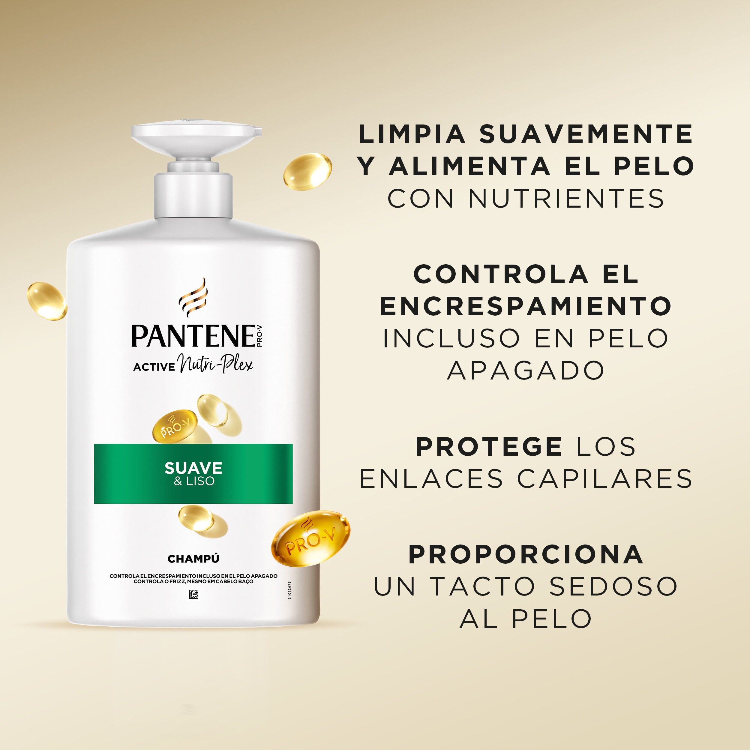 Champú suave y liso Pantene 1000ml