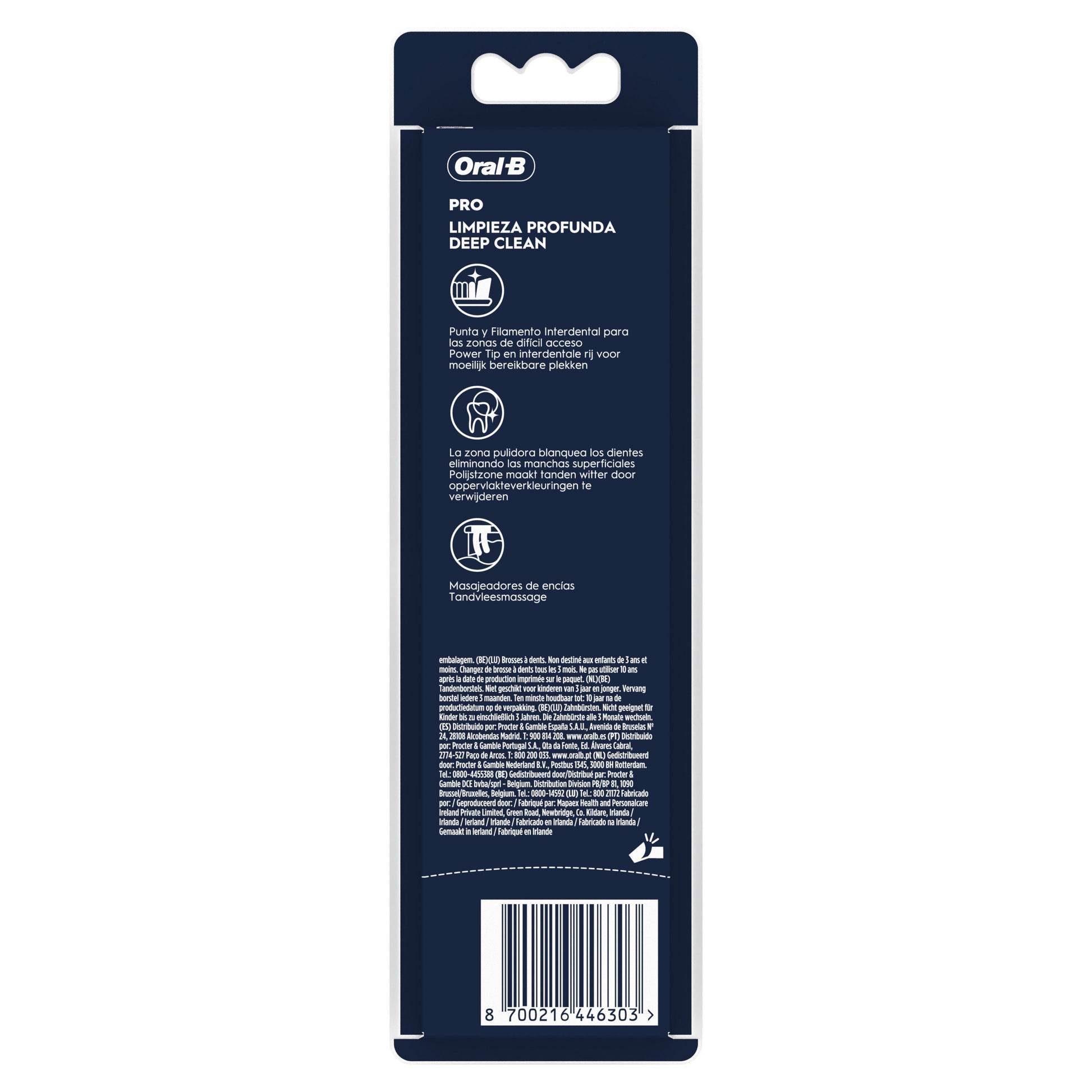 Cepillo dental pro clean medio Oral b p2