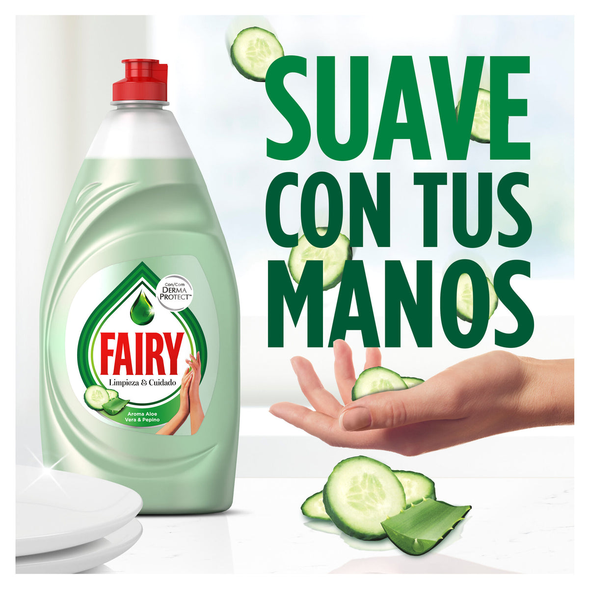 Lavavajillas aloe vera Fairy 820ml