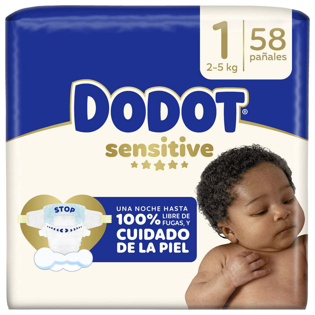 Pañal sensitive t1 Dodot p58