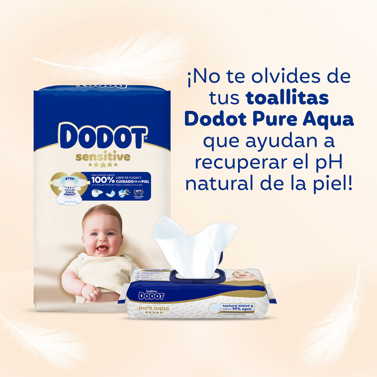 Pañal sensitive t1 Dodot p58