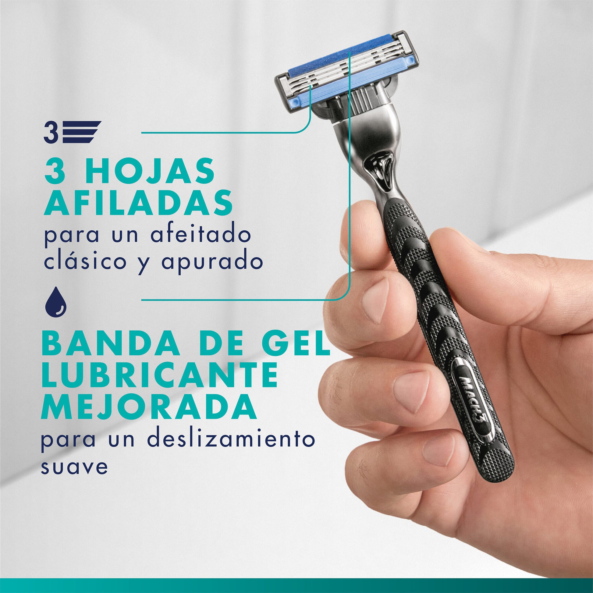 Recambio maquinilla mach 3 Gillette 4u