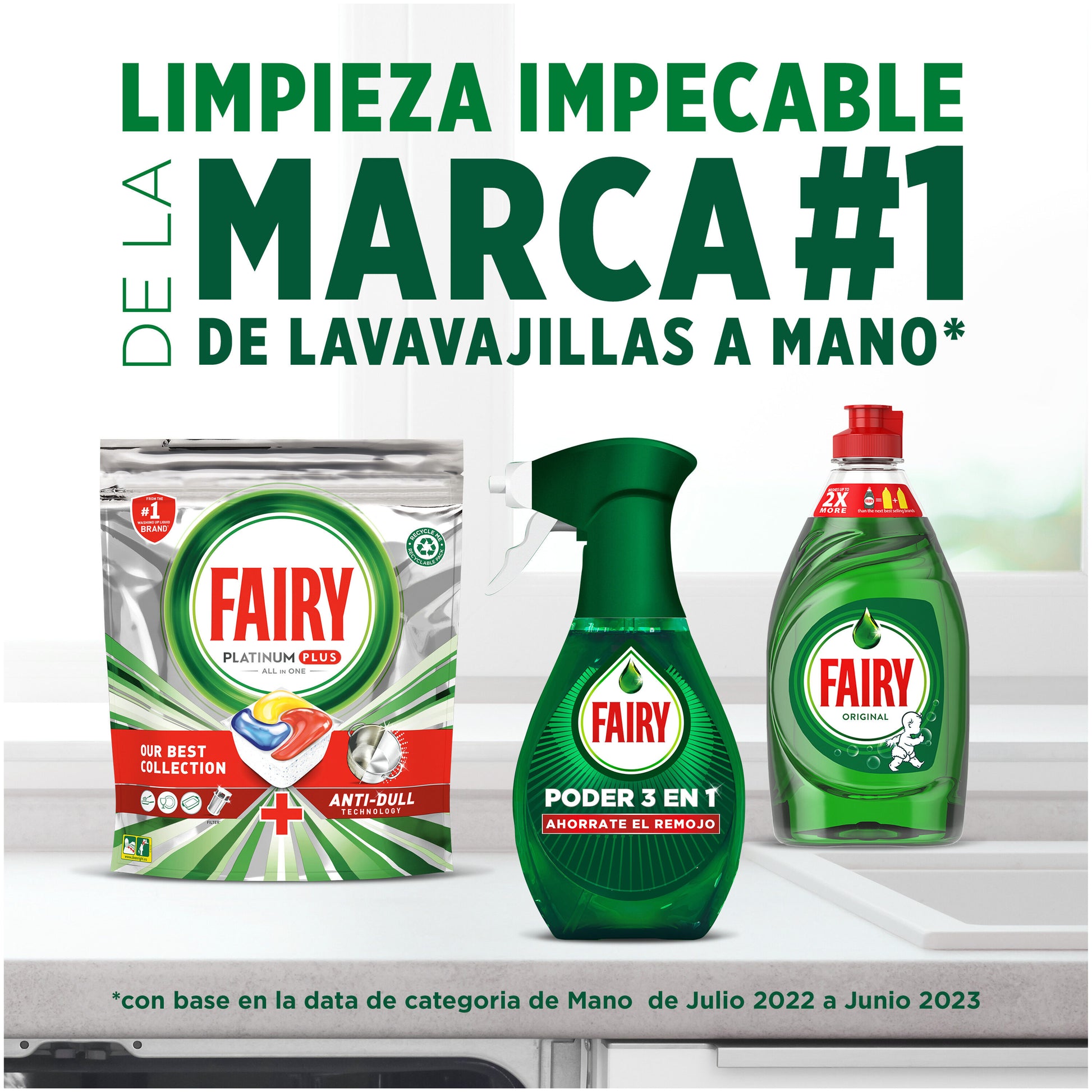 Lavavajillas spray limon Fairy 500ml