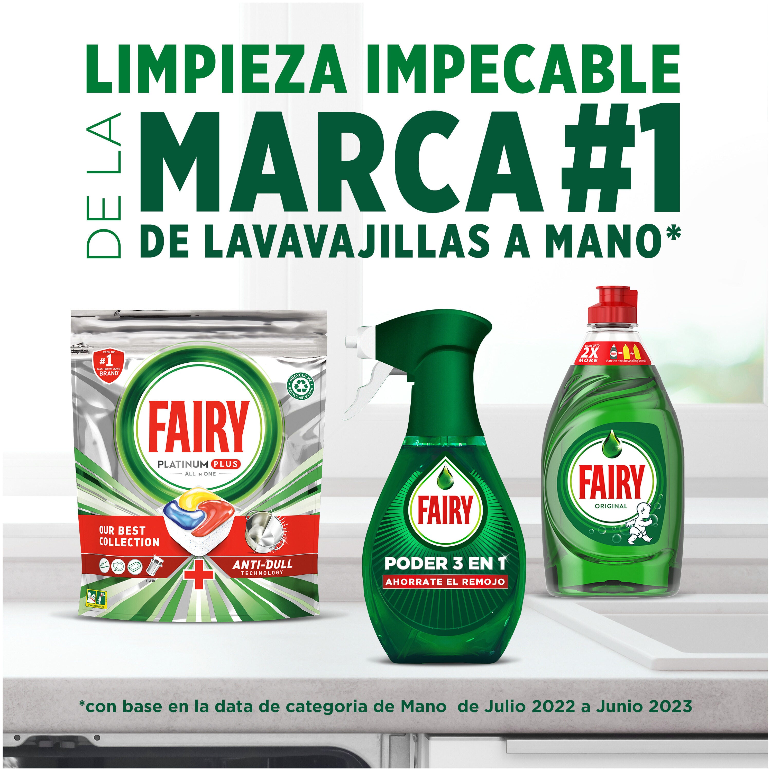 Lavavajillas spray limon Fairy 500ml