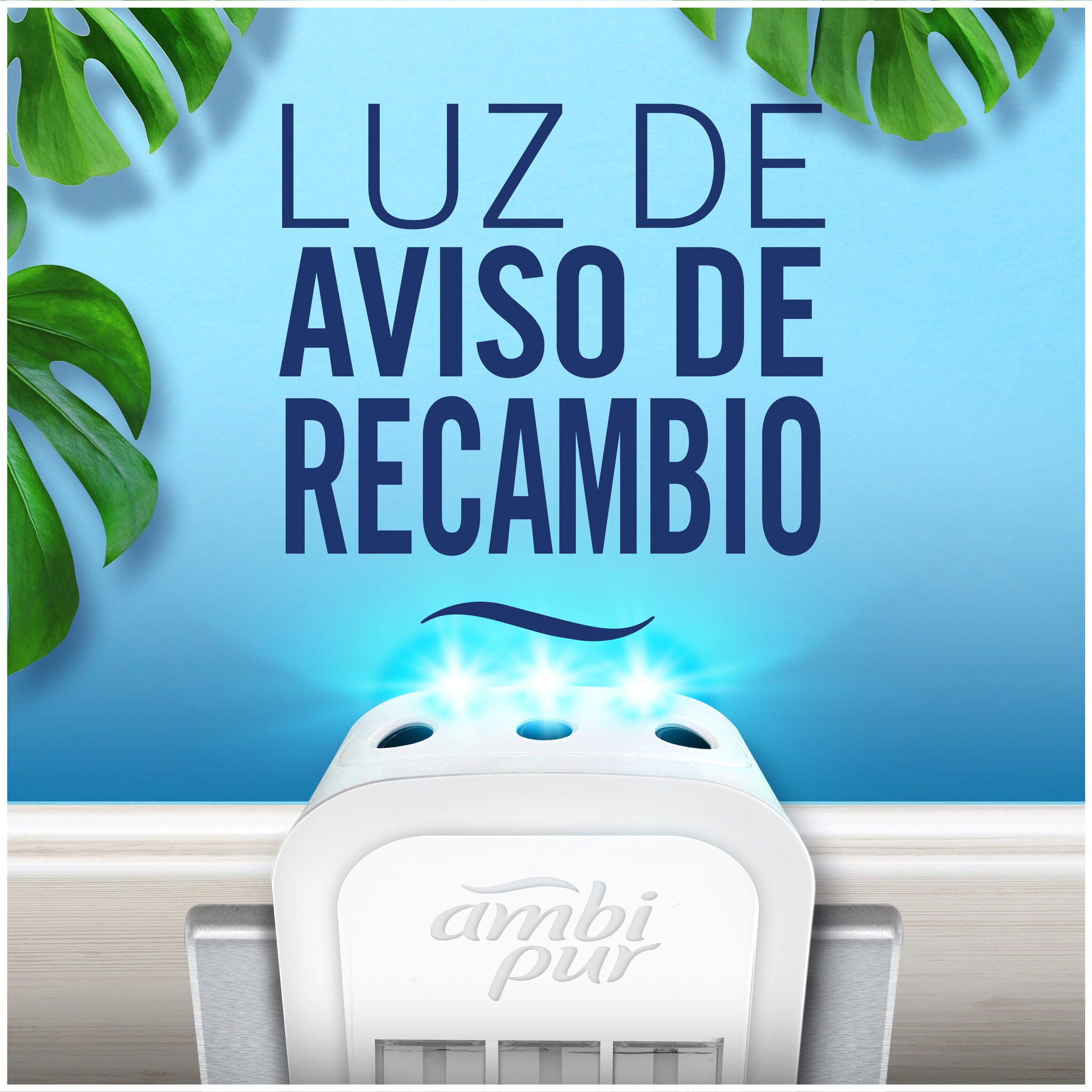 Ambientador eléctrico  contínuo frescor de abril Ambipur 3 vol  20ml