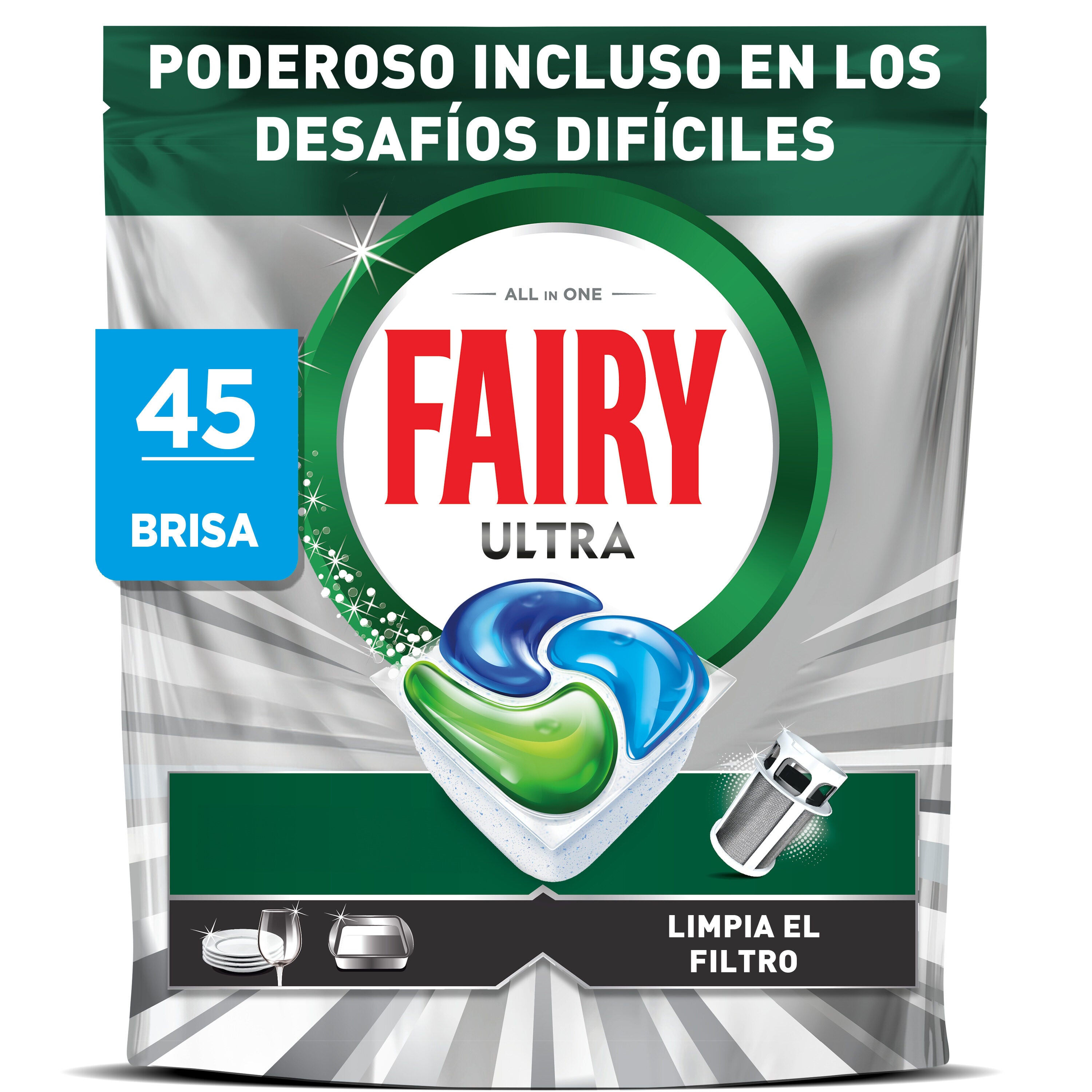 Lavavajillas maquina capsulas ultra Fairy 23+22d