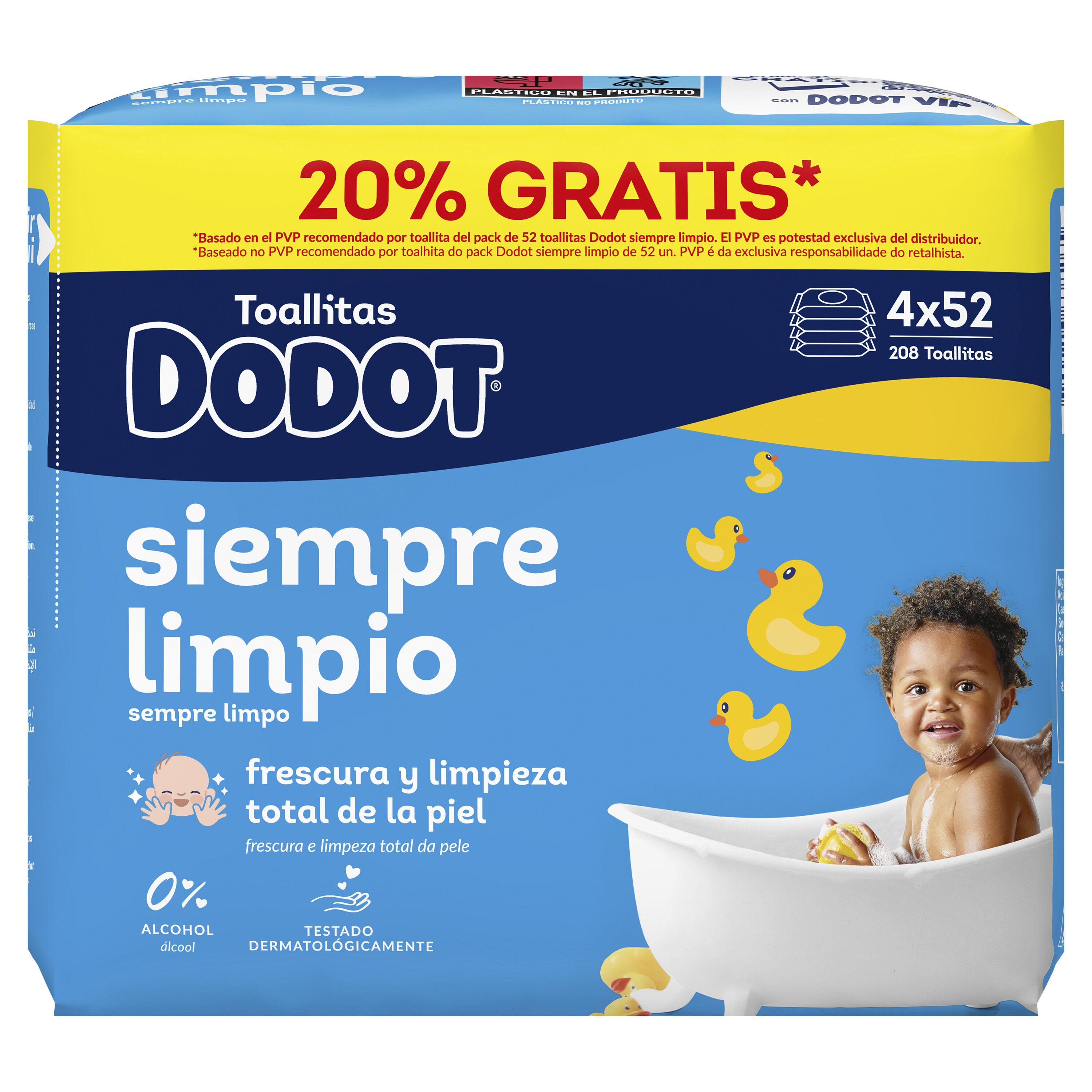 Toallita húmeda  Dodot 108u