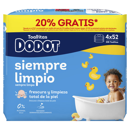 Toallita húmeda  Dodot 108u La Despensa