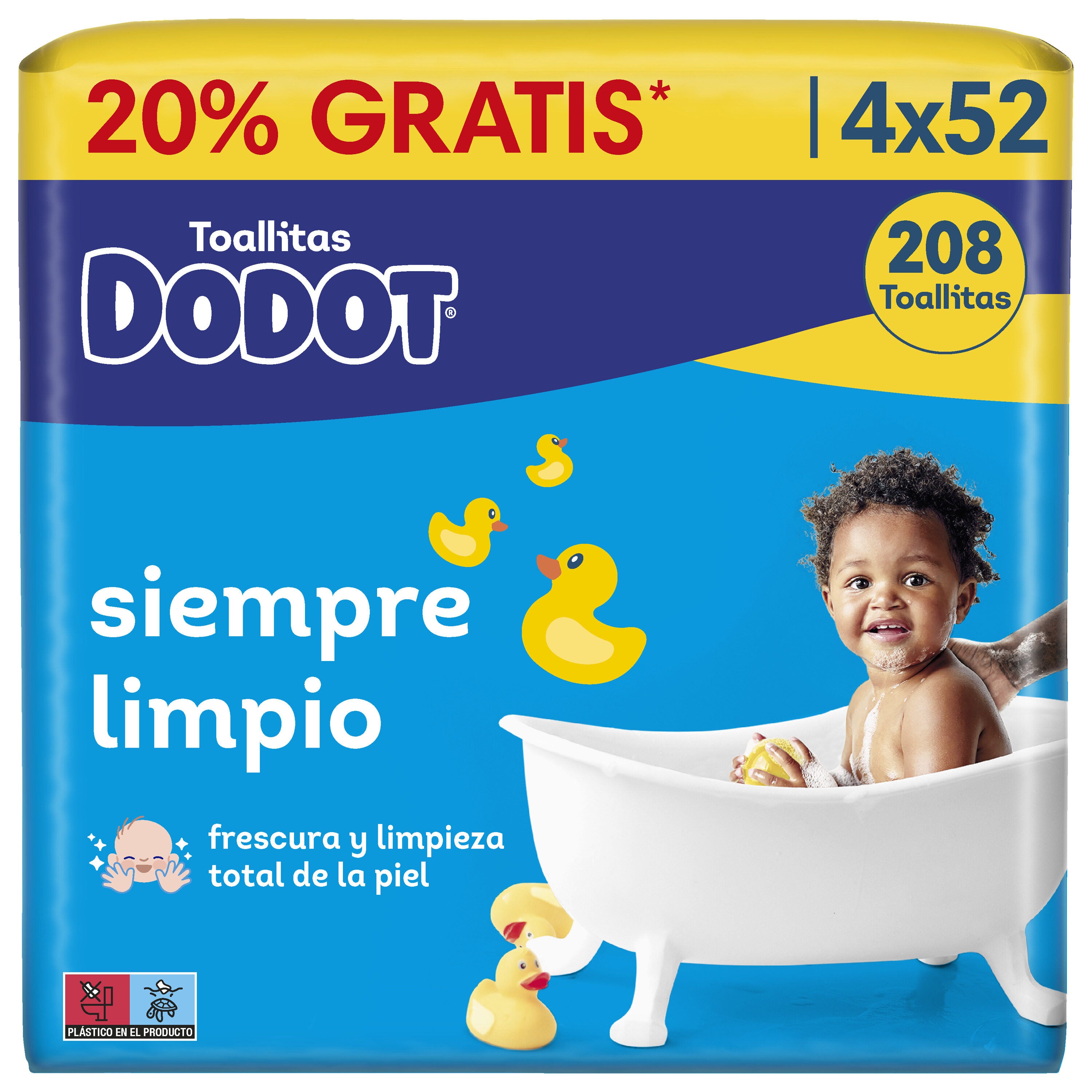 Toallita húmeda  Dodot 108u