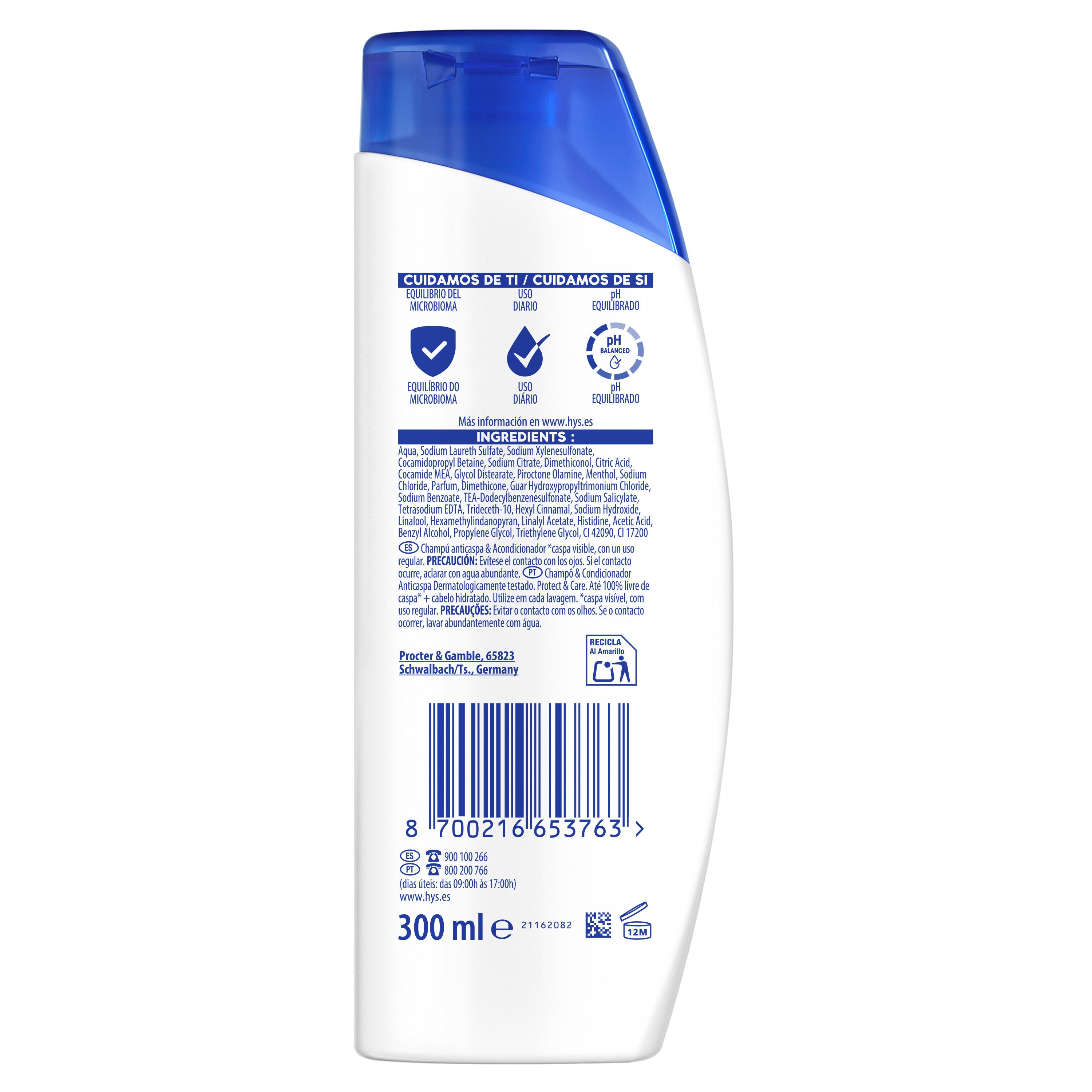 Champú 2 en 1 H&S 300ml