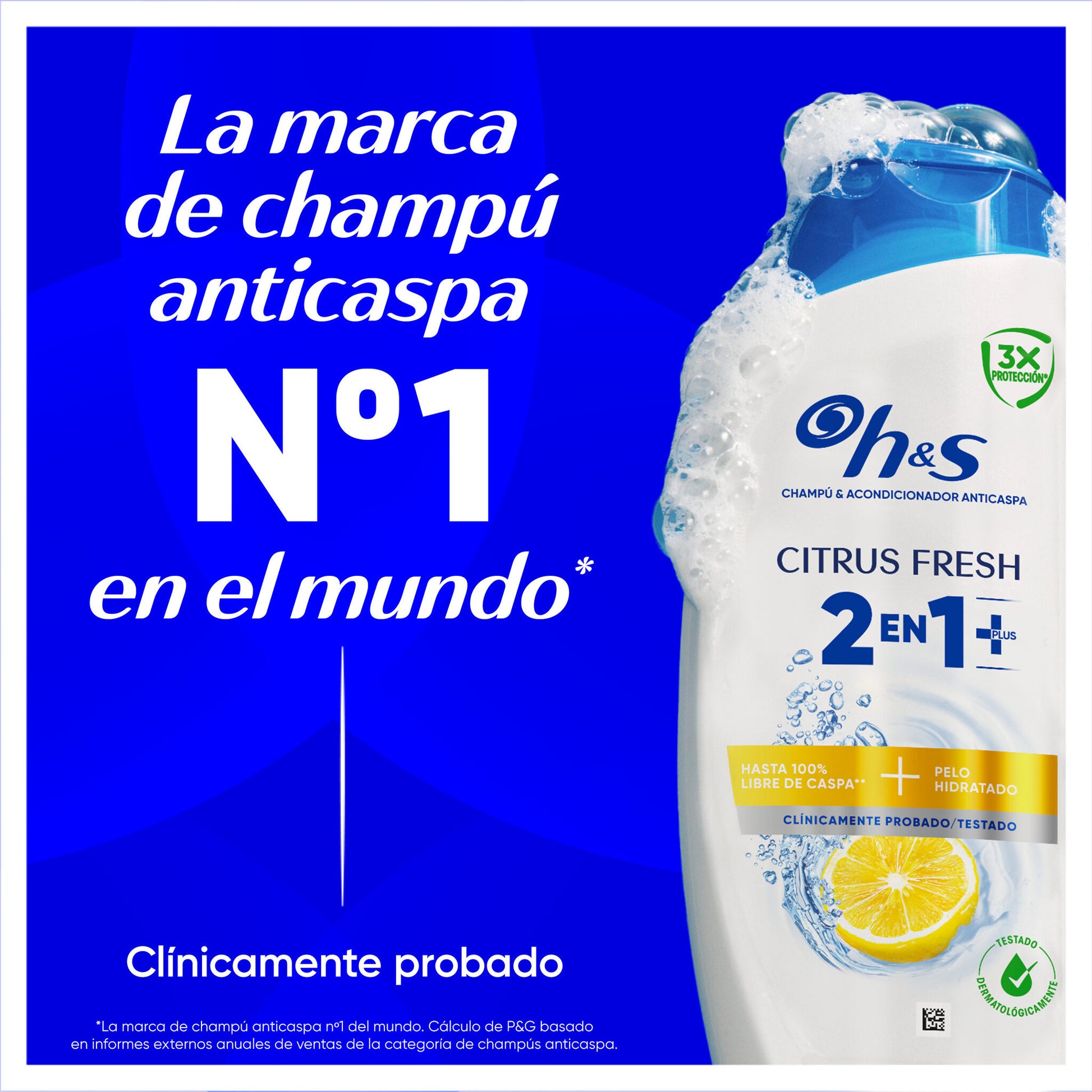 Champú anticaspa 2 en 1 H&S 300ml