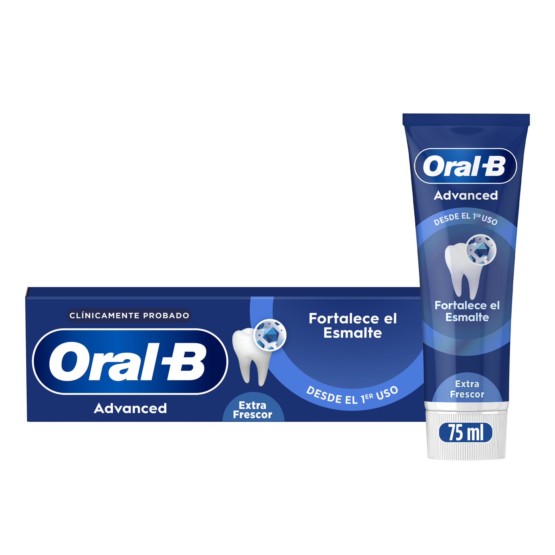 Dentífricos advance fortalece esmalte Oral b 75 ml