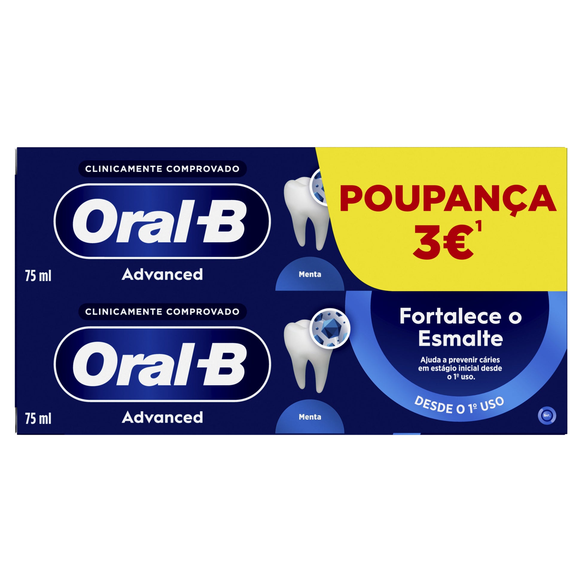 Dentífricos advance fortalece esmalte Oral b p2 75ml/u