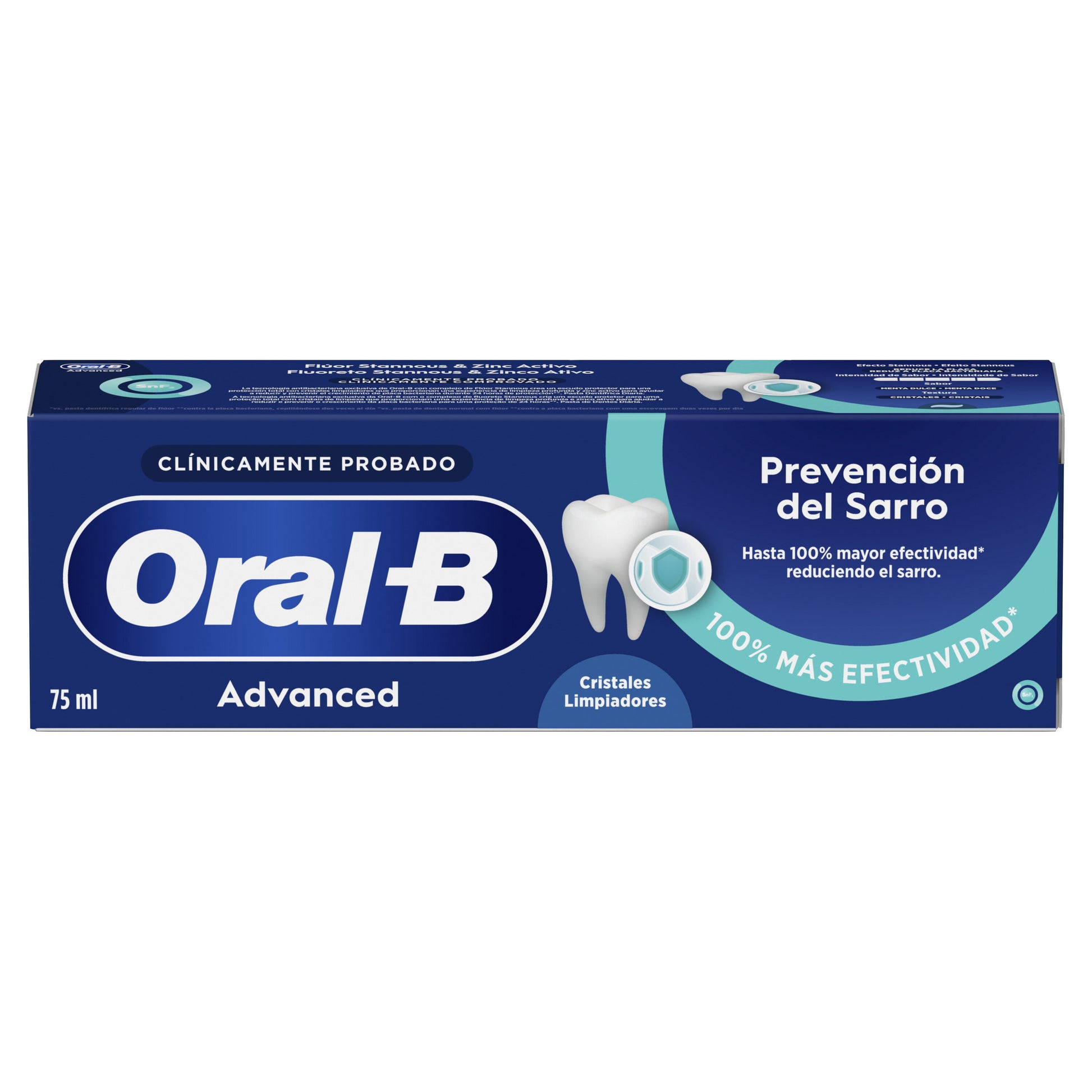 Dentífrico antibacteriano prevencion del sarro Oral b 75ml