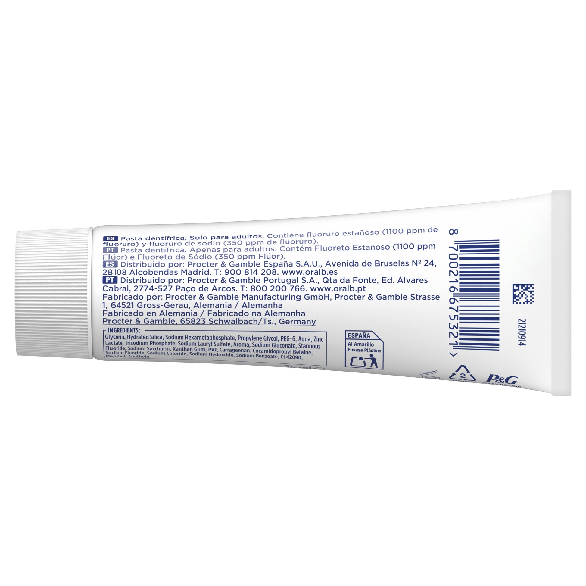 Dentífricos addvance prevencion sarro Oral b p2 75ml/u