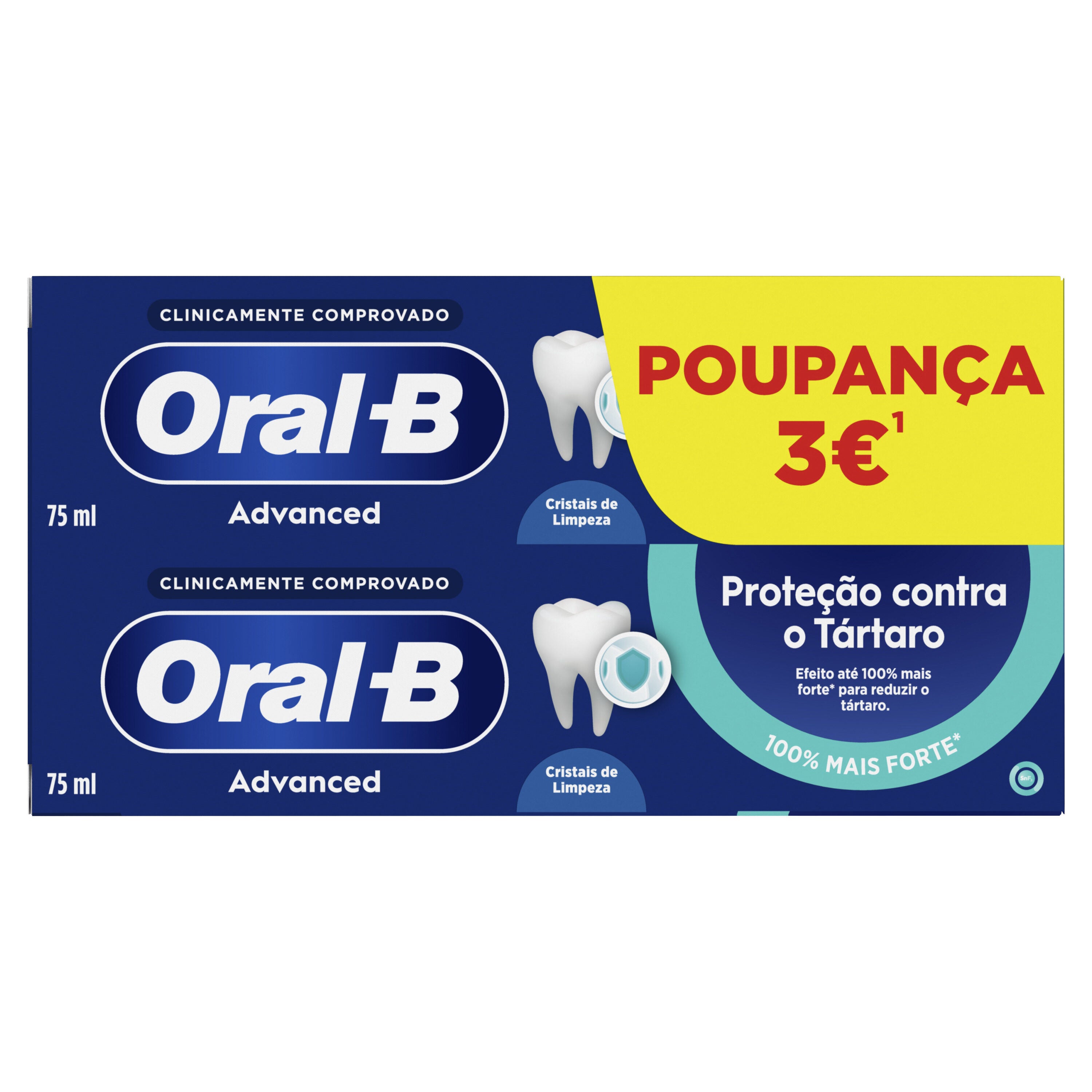 Dentífricos addvance prevencion sarro Oral b p2 75ml/u