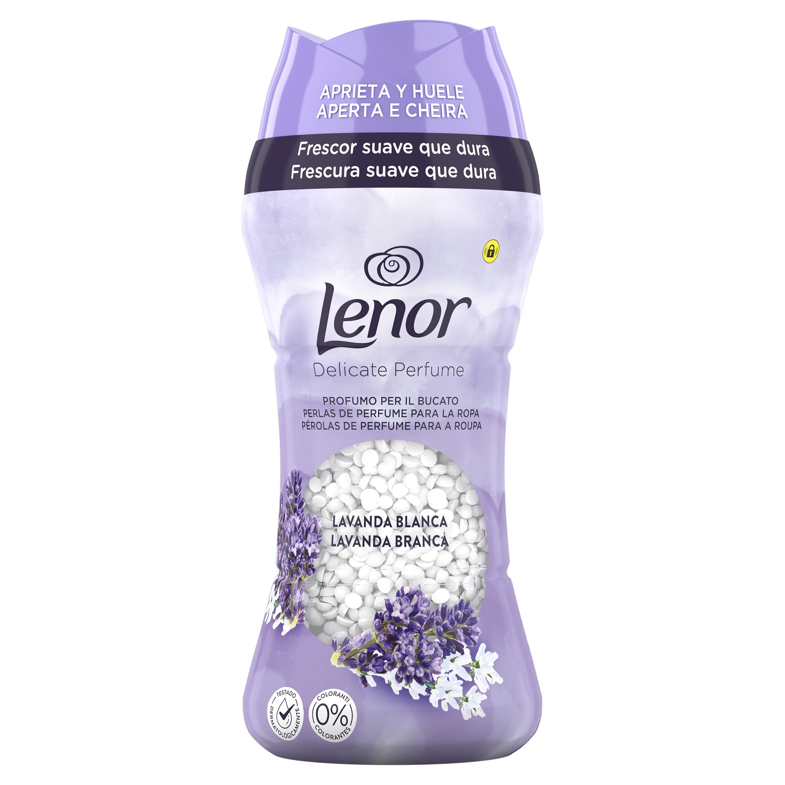 Perlas lavanda blanca Lenor 195g