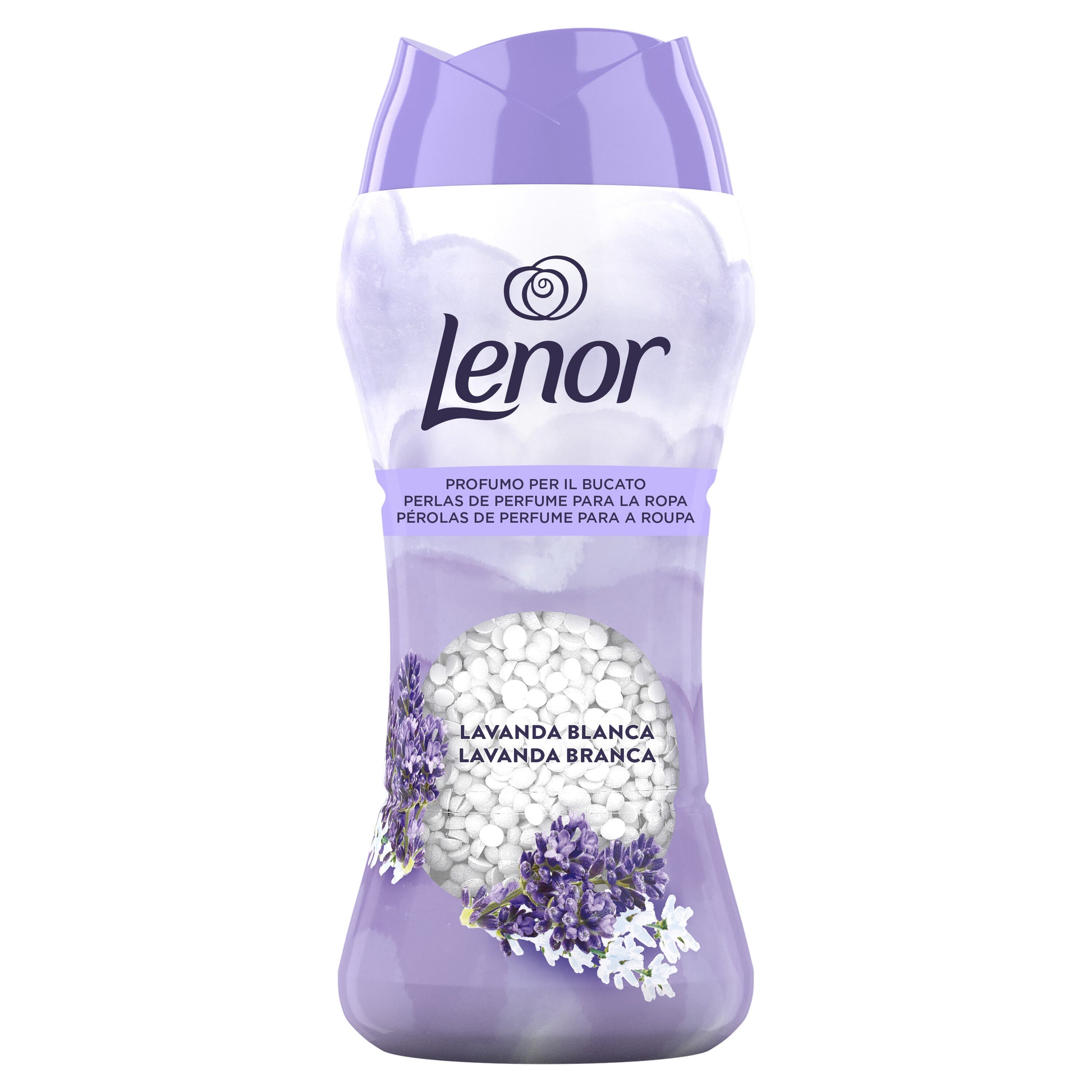 Perlas lavanda blanca Lenor 195g
