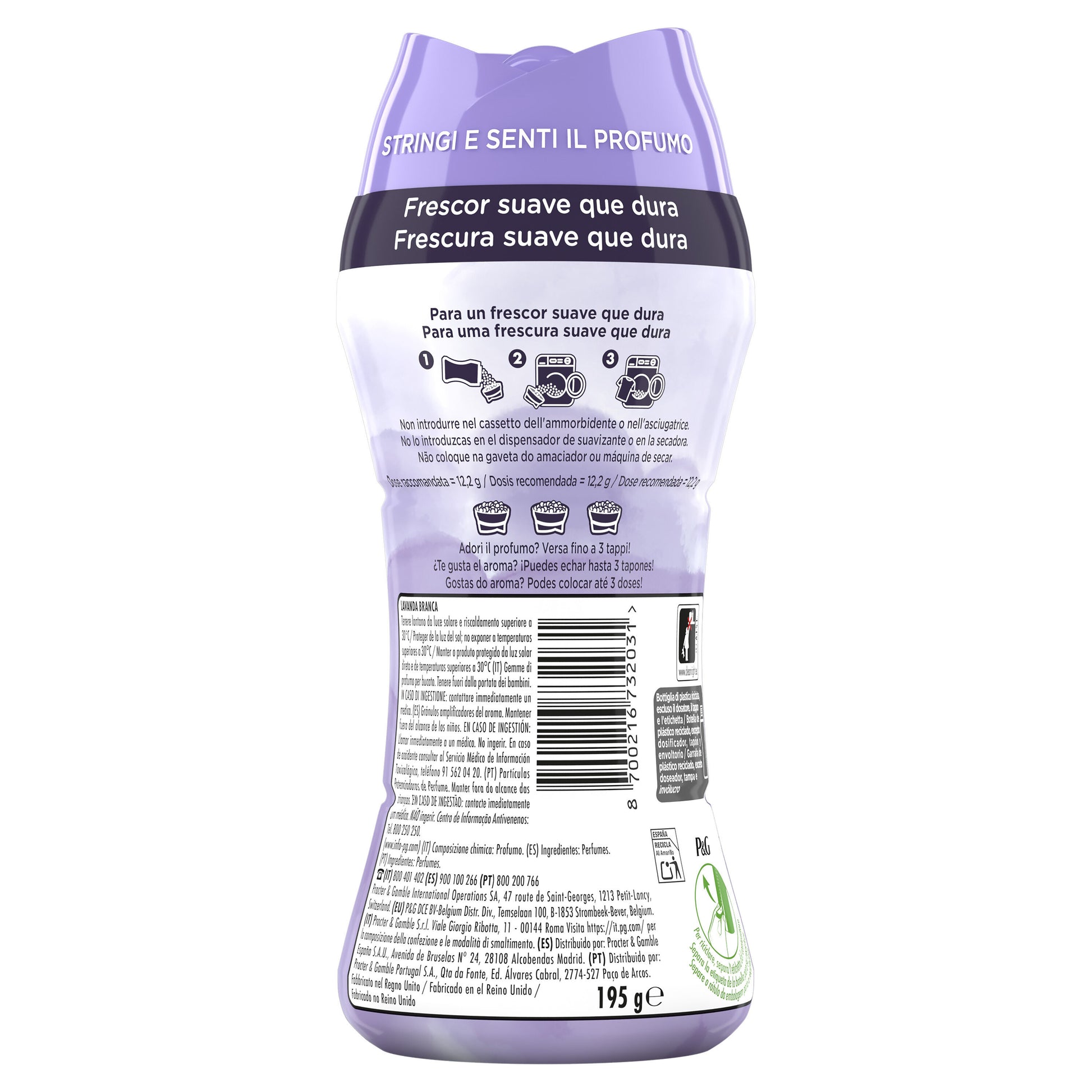 Perlas lavanda blanca Lenor 195g