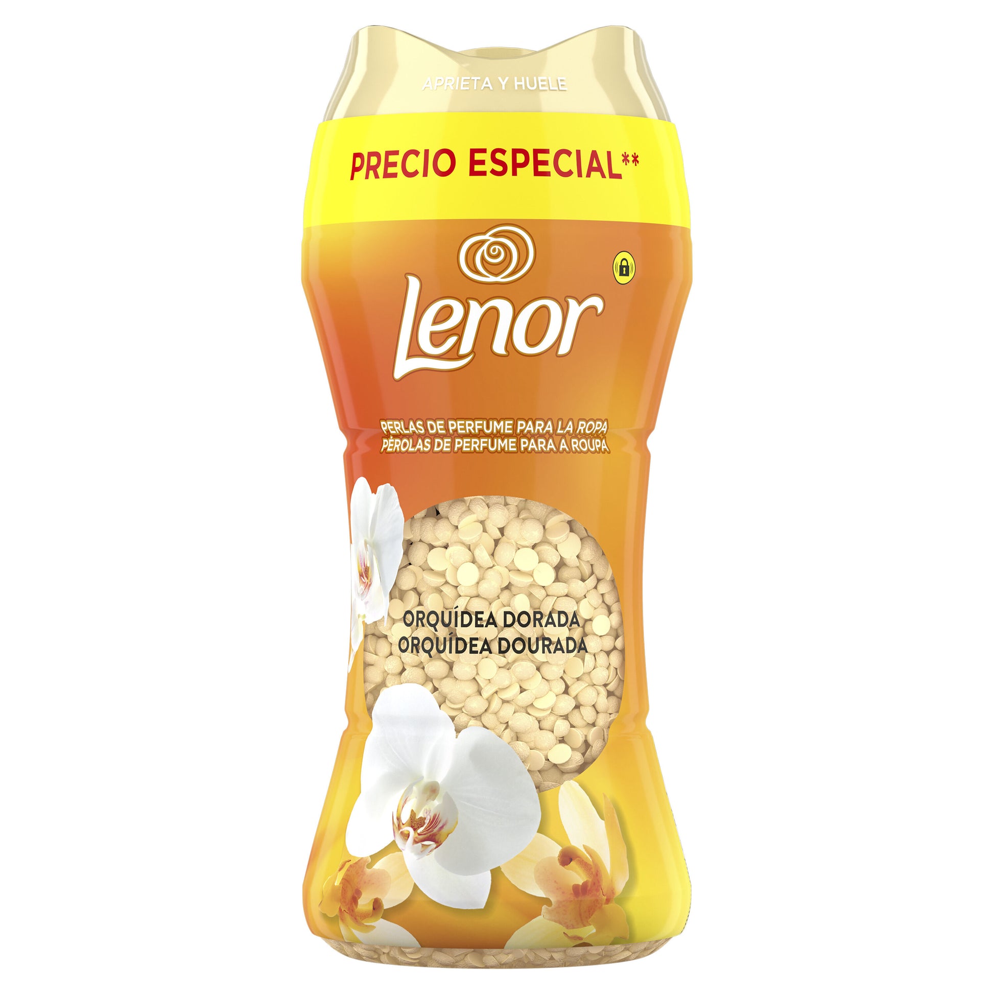Perlas orquidea dorada Lenor 195ml