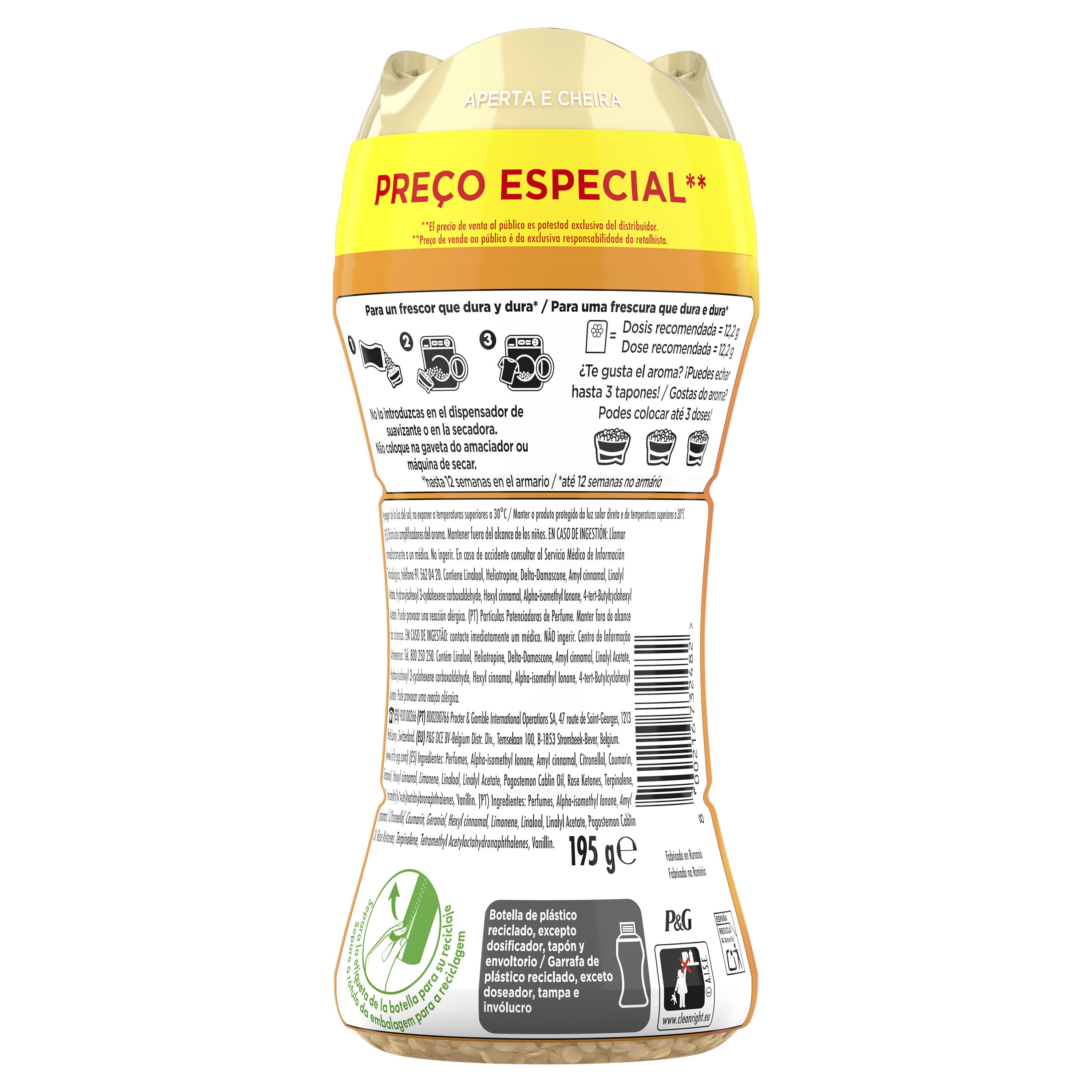 Perlas orquidea dorada Lenor 195ml
