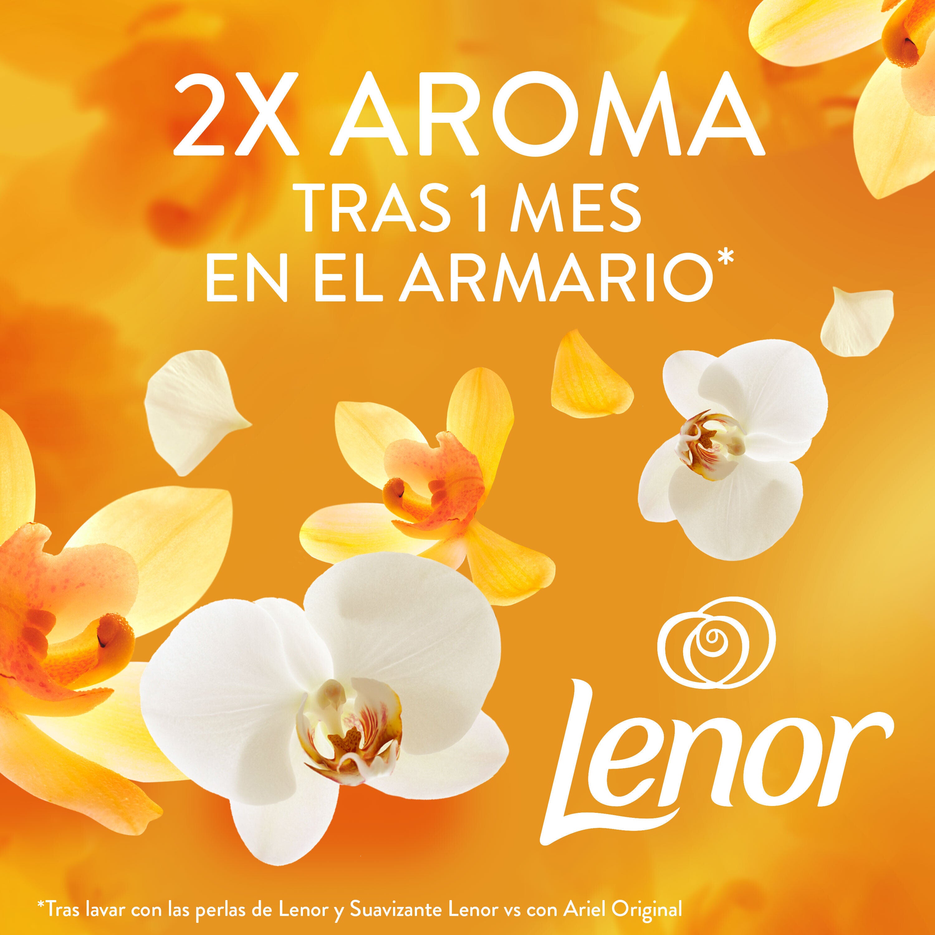 Perlas orquidea dorada Lenor 195ml