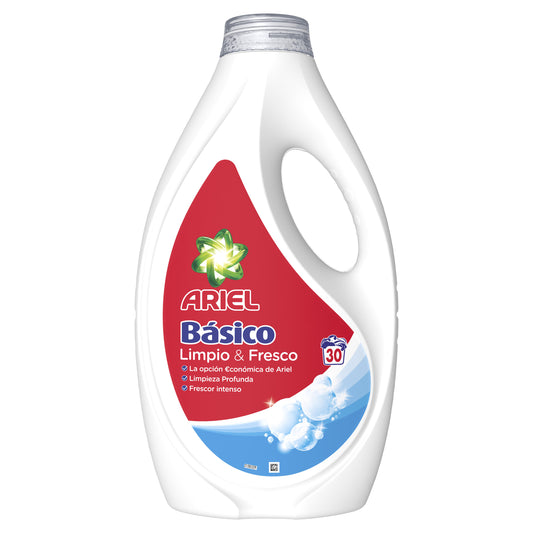 Detergente líquido basico Ariel 30u La Despensa