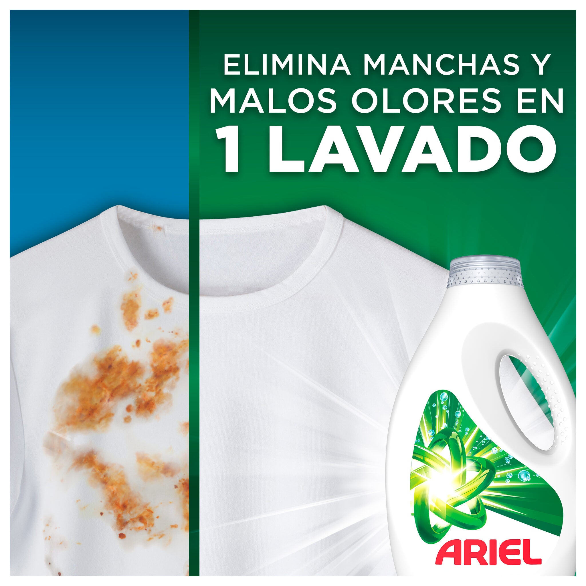 Detergente líquido original Ariel 80d