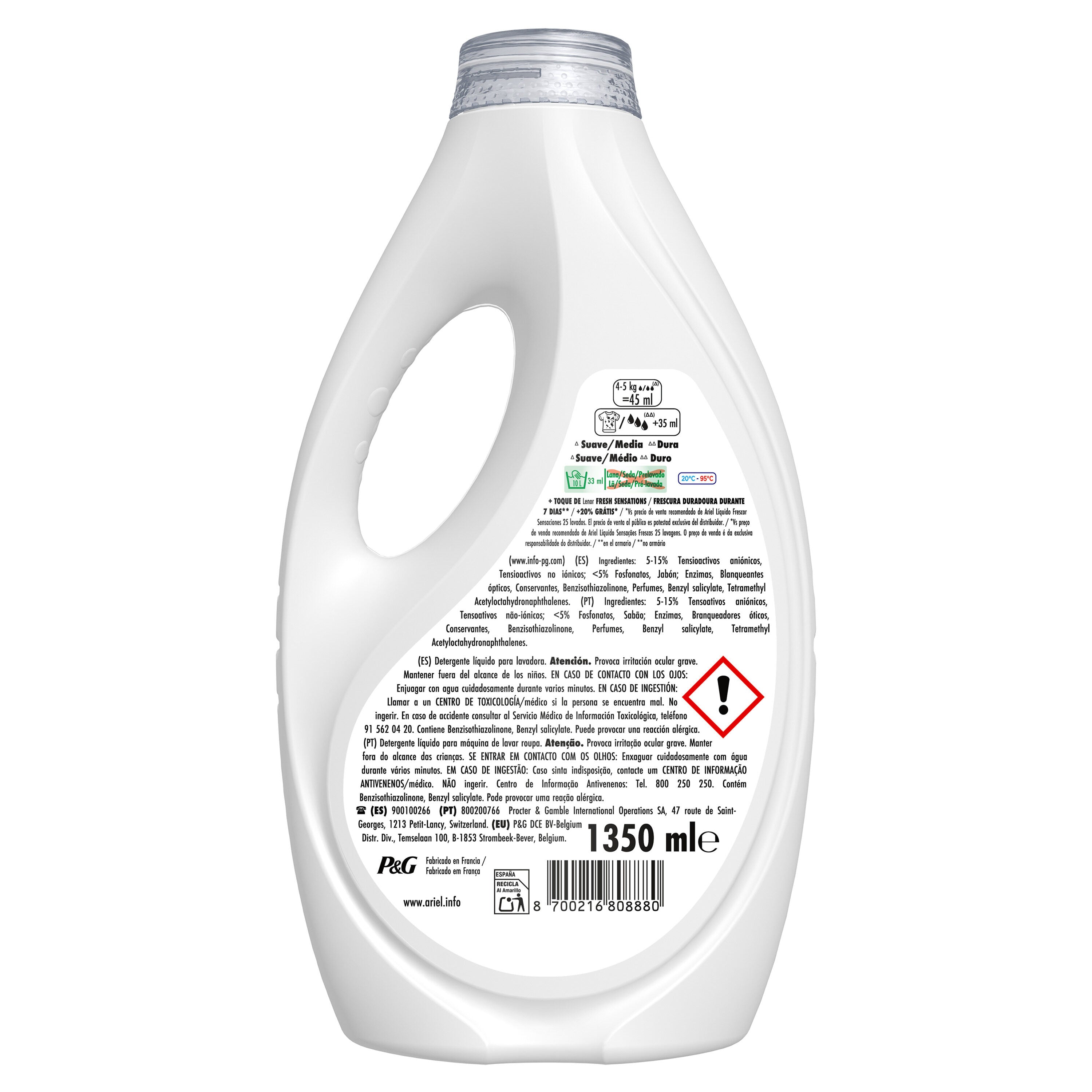 Detergente líquido fresh sensations Ariel 25d