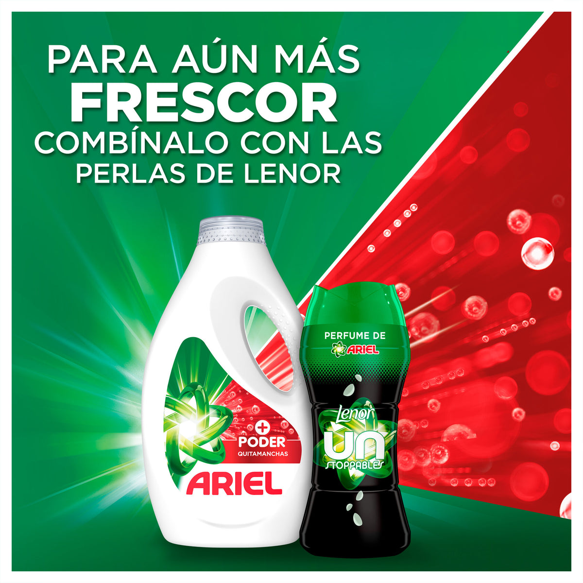 Detergente líquido oxi Ariel25d