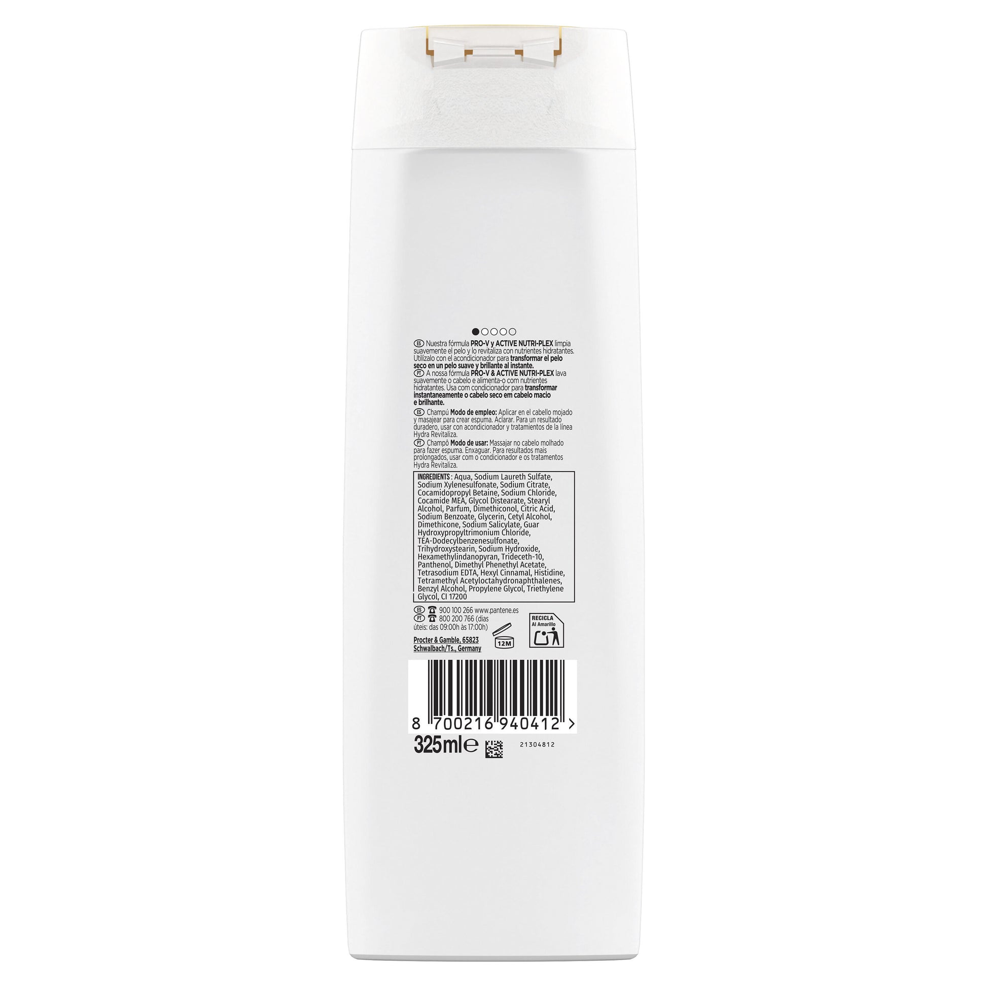 Champú hydra revitaliza Pantene 325ml