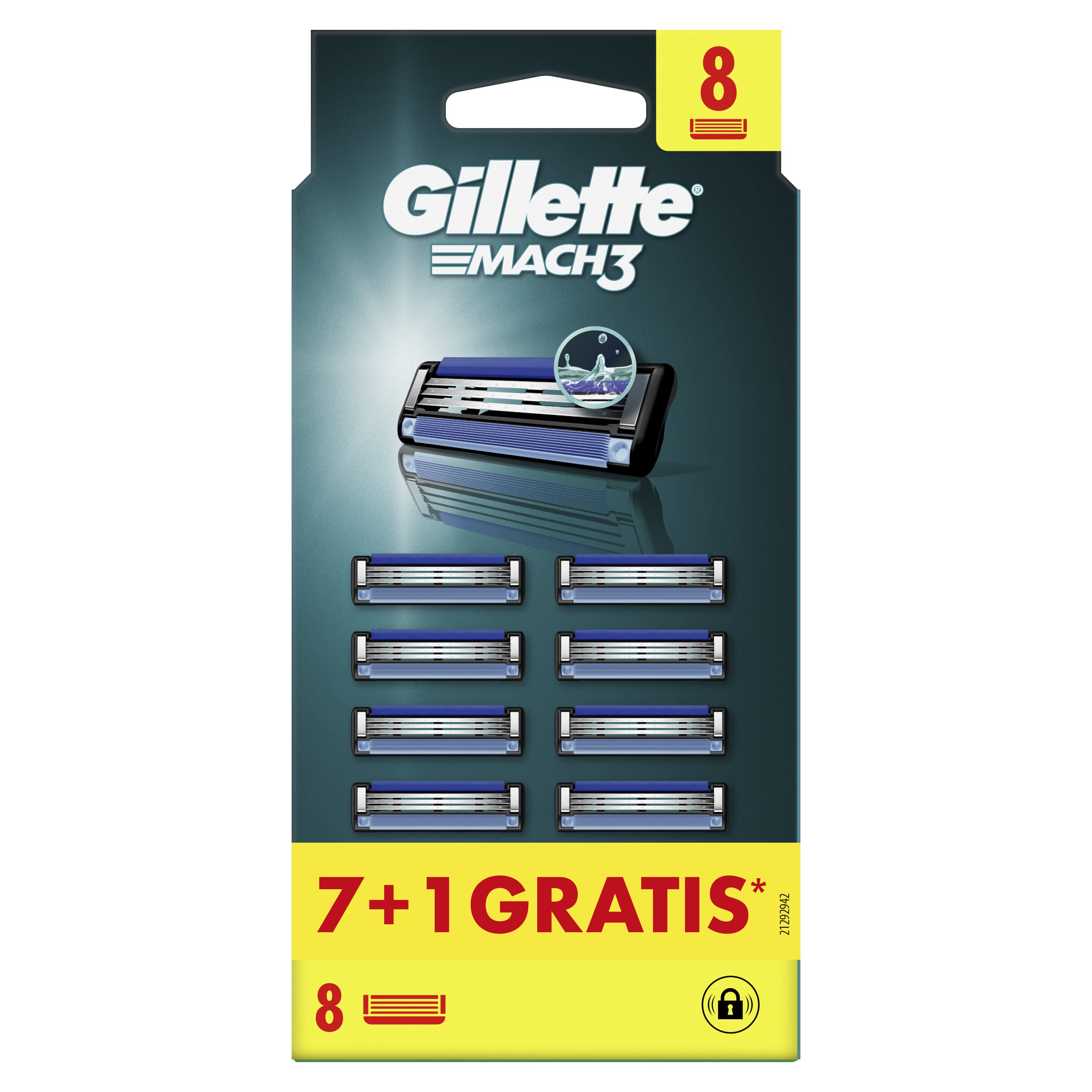 Recambios maquinilla mach3 Gillette  8u