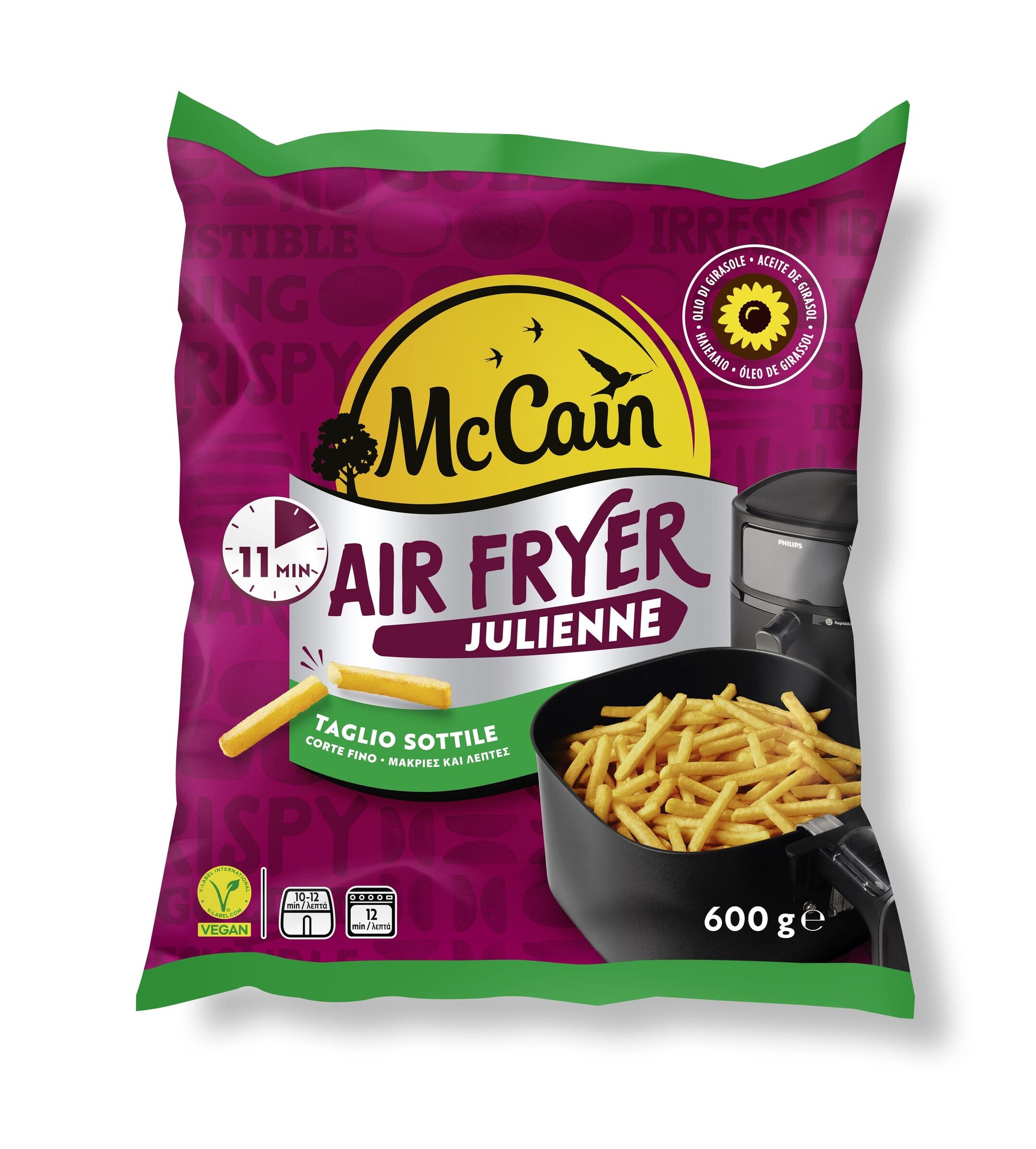 Patatas airfryer julienne Mccain 600g