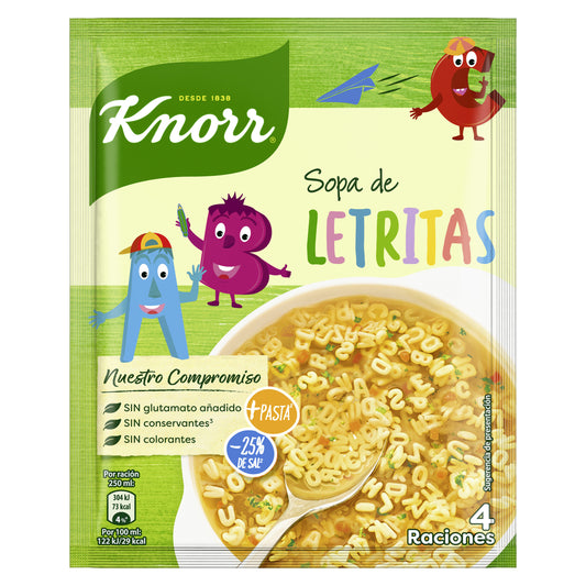 Sopa sobre infantil letritas Knorr 82g La Despensa