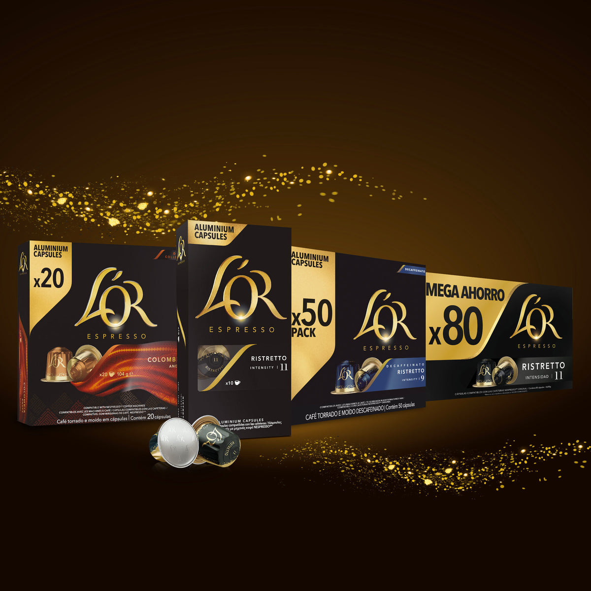 Cafe capsulas ristretto Lor p20 104g